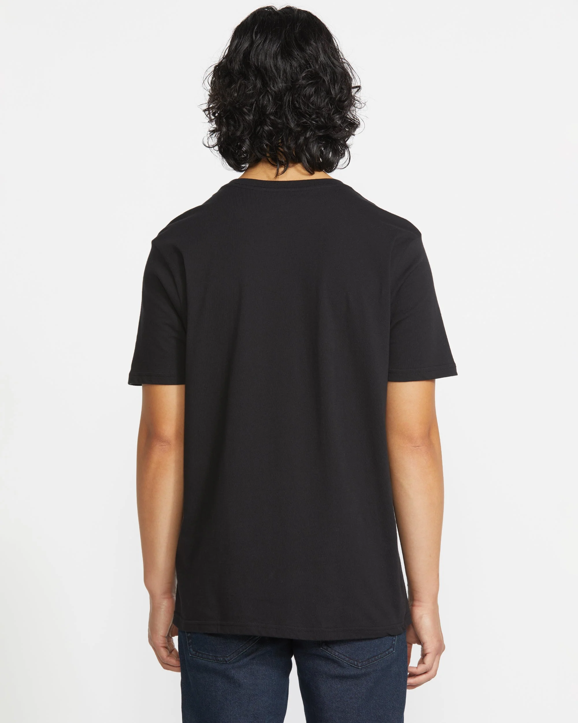 T-shirt Solid Pocket - BLACK - Image 2