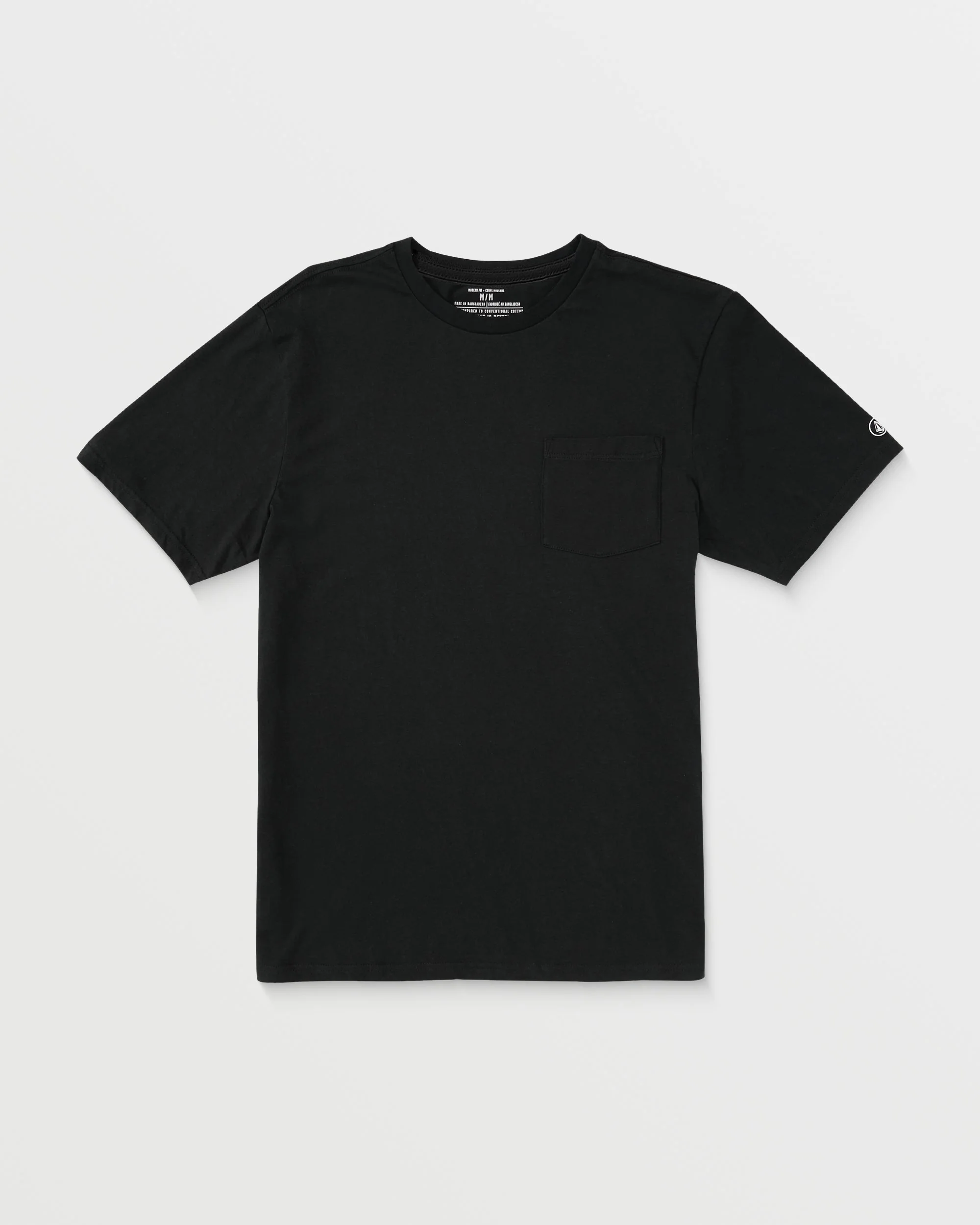 T-shirt Solid Pocket - BLACK - Image 6