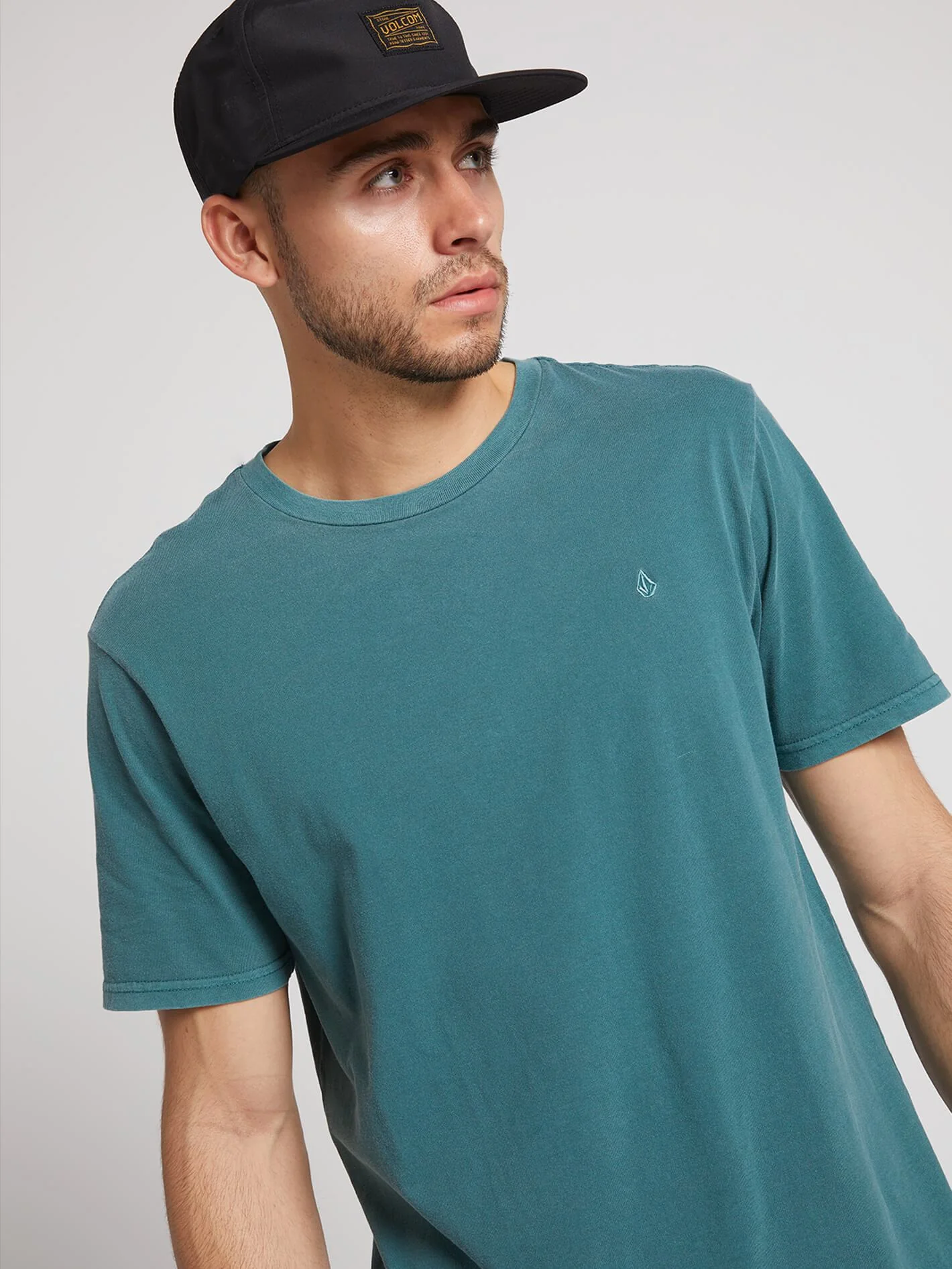 T-shirt Solid Stone Emb - Mediterranean - Image 4
