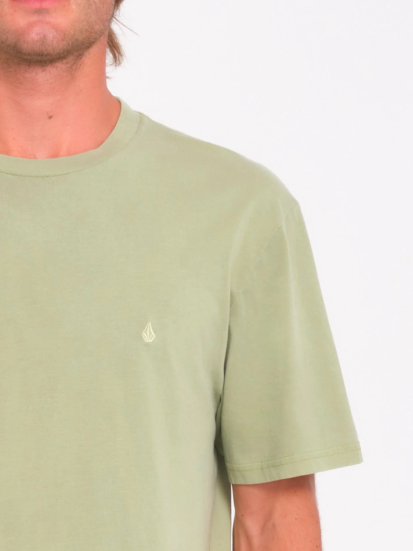 T-shirt Solid Stone - GREEN TEA - Image 3