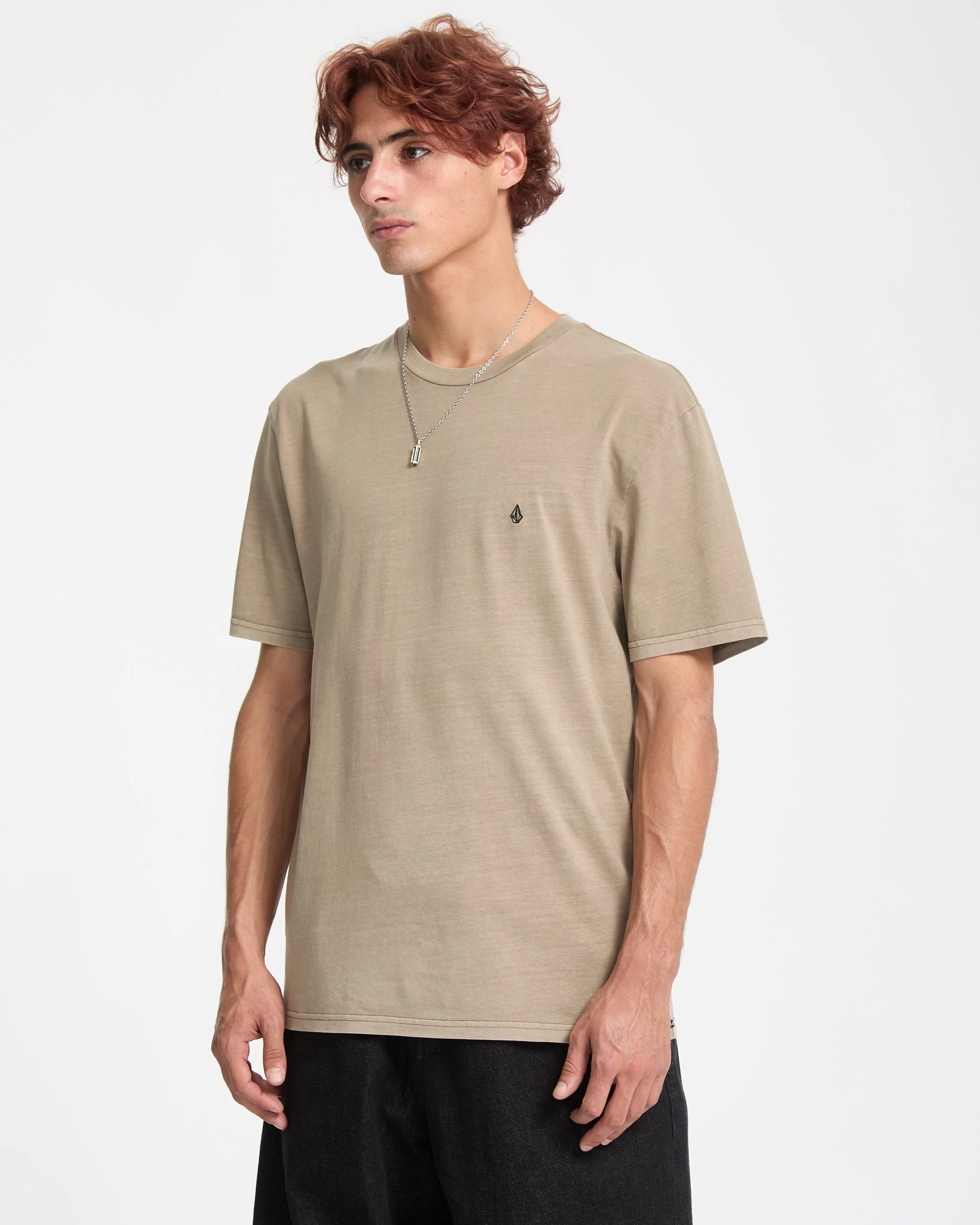 T-Shirt Solid Stone - Brindle