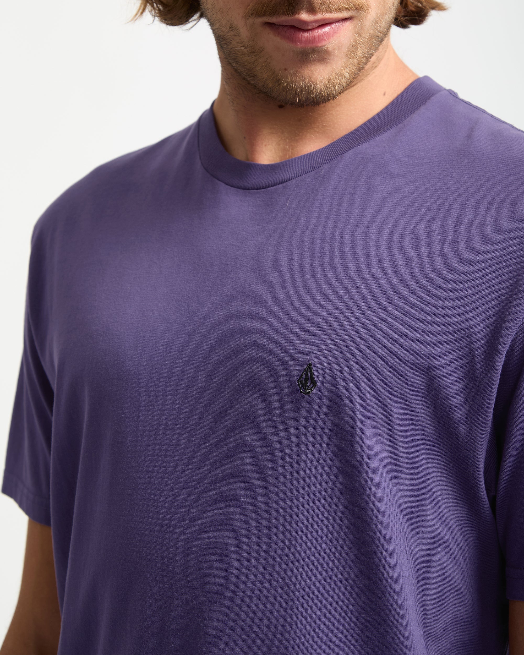 T-Shirt Solid Stone - Dark Purple - Image 4