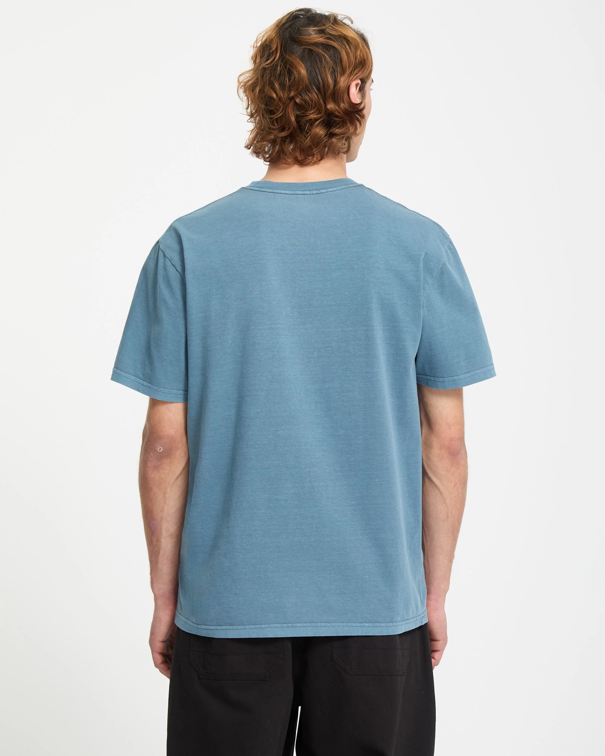 T-shirt Solid Stone - Blue Wash - Image 2