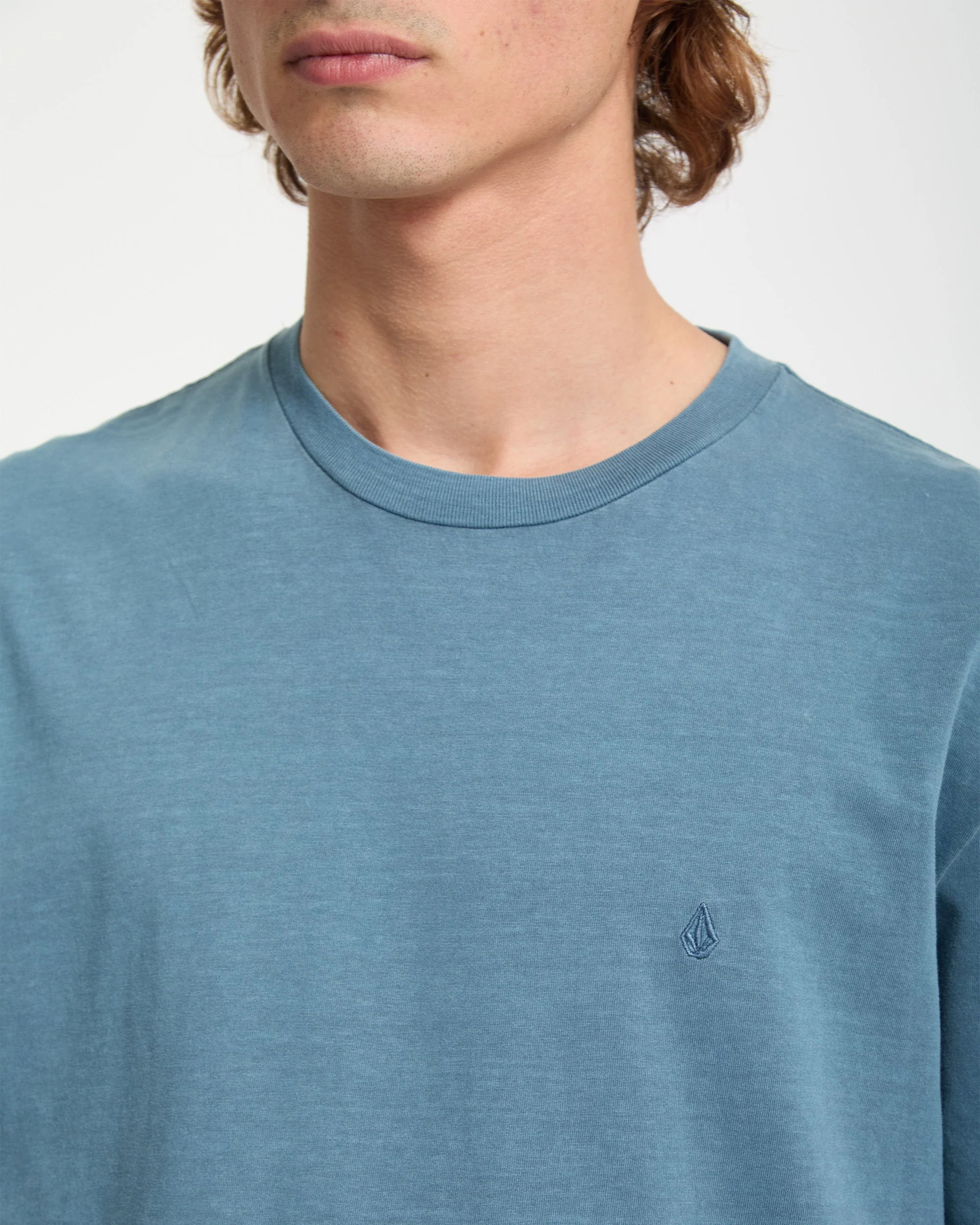T-shirt Solid Stone - Blue Wash - Image 3