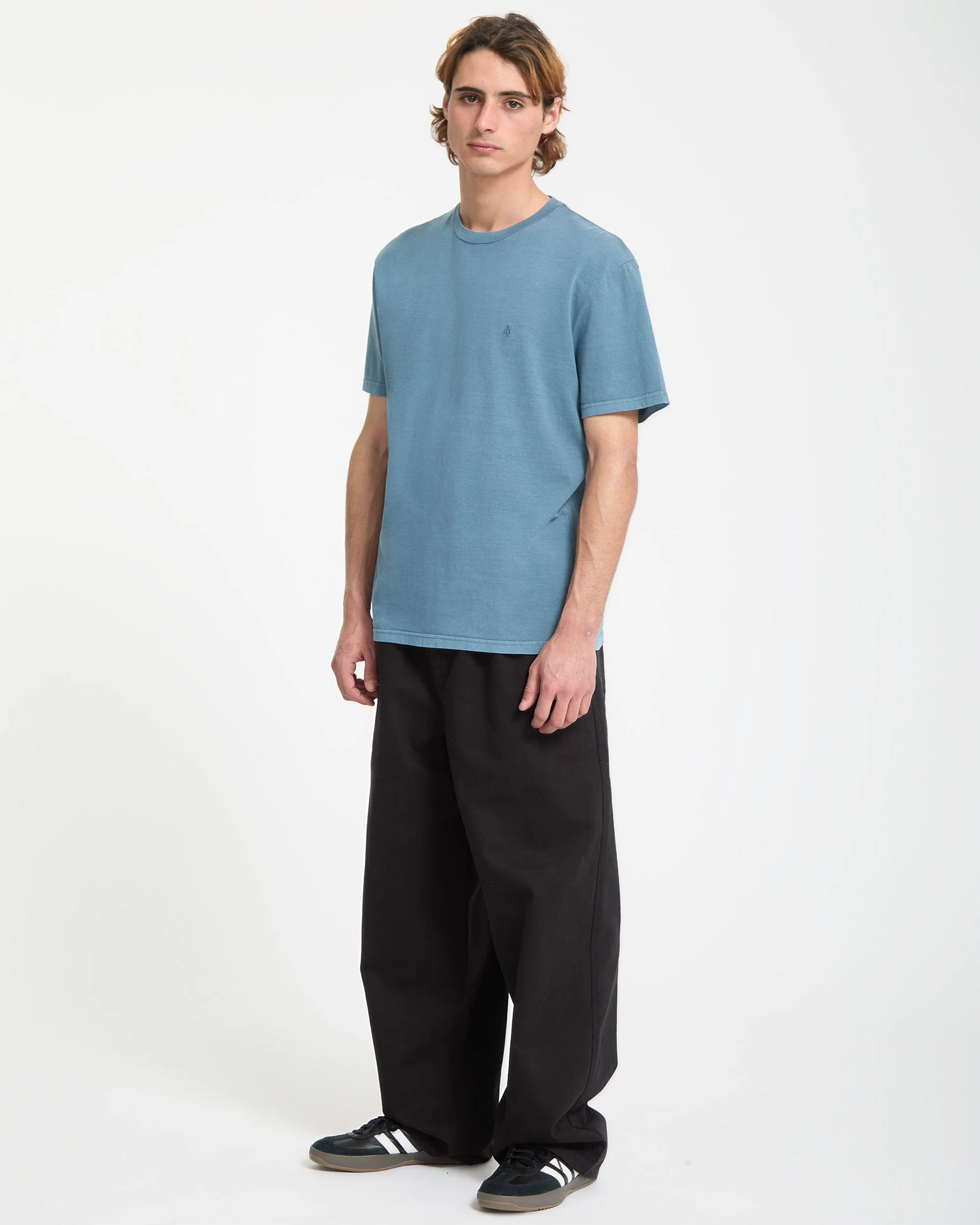 T-shirt Solid Stone - Blue Wash - Image 4