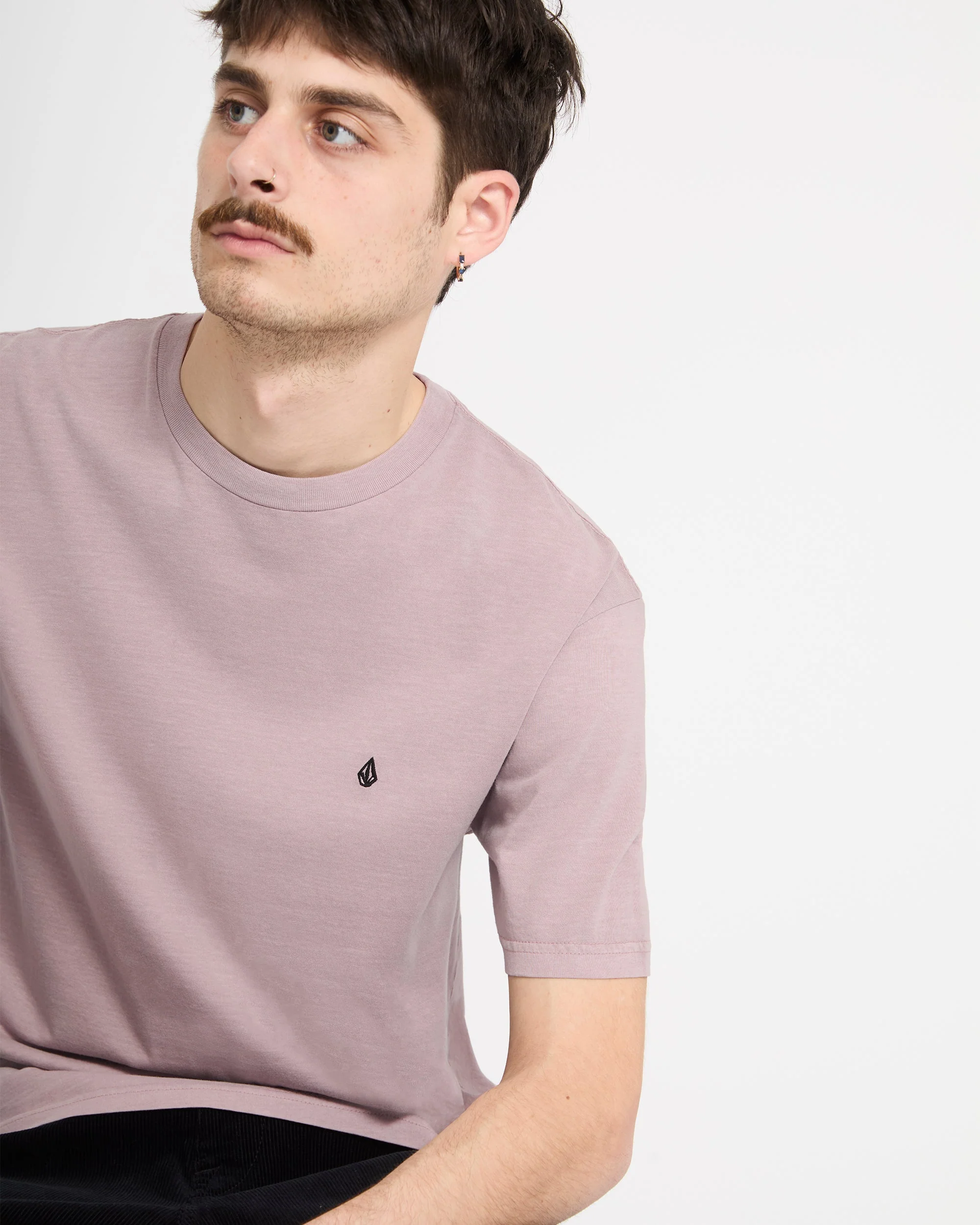 T-shirt Solid Stone - Bark Brown - Image 7