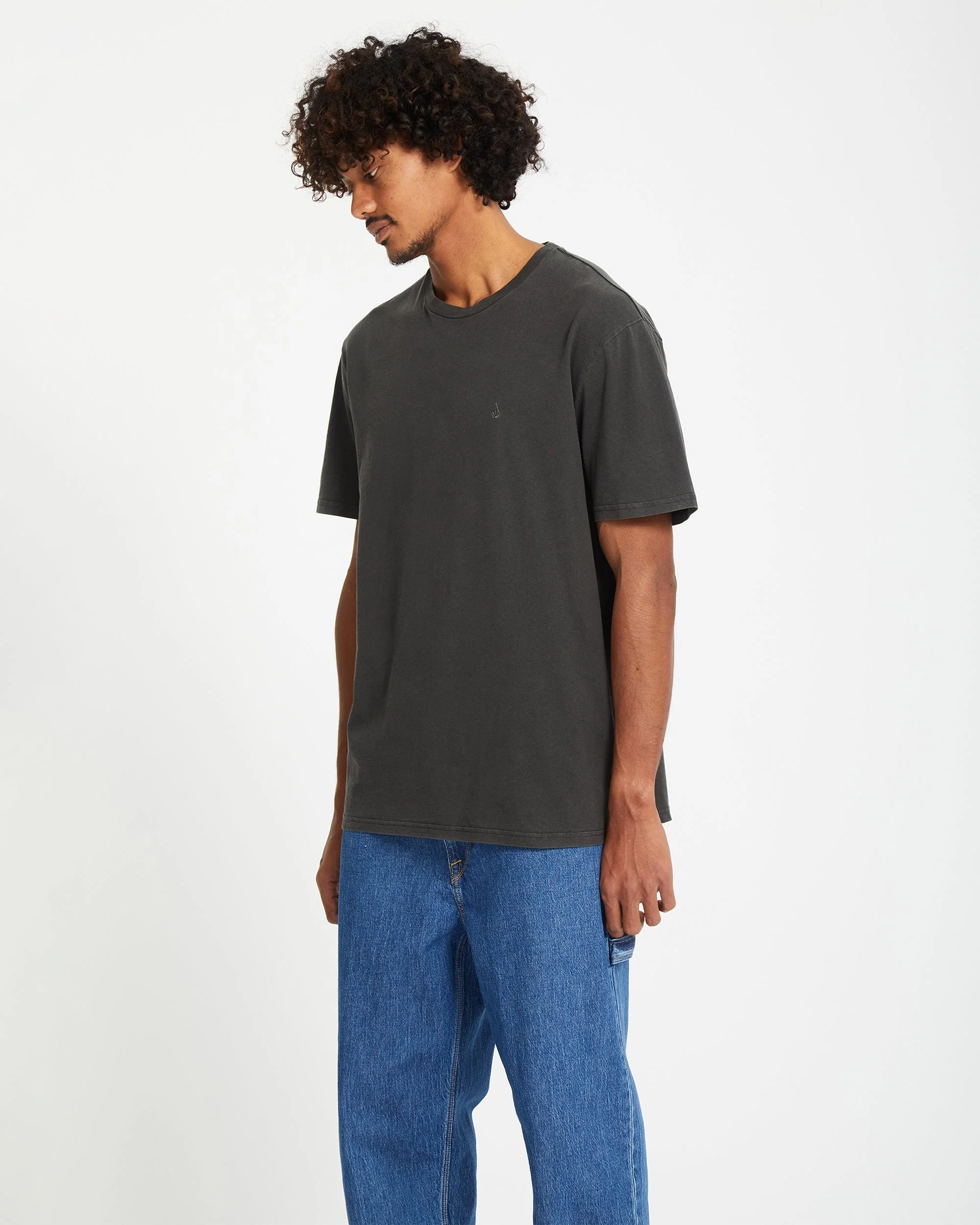 T-shirt Solid Stone - Black - Image 3