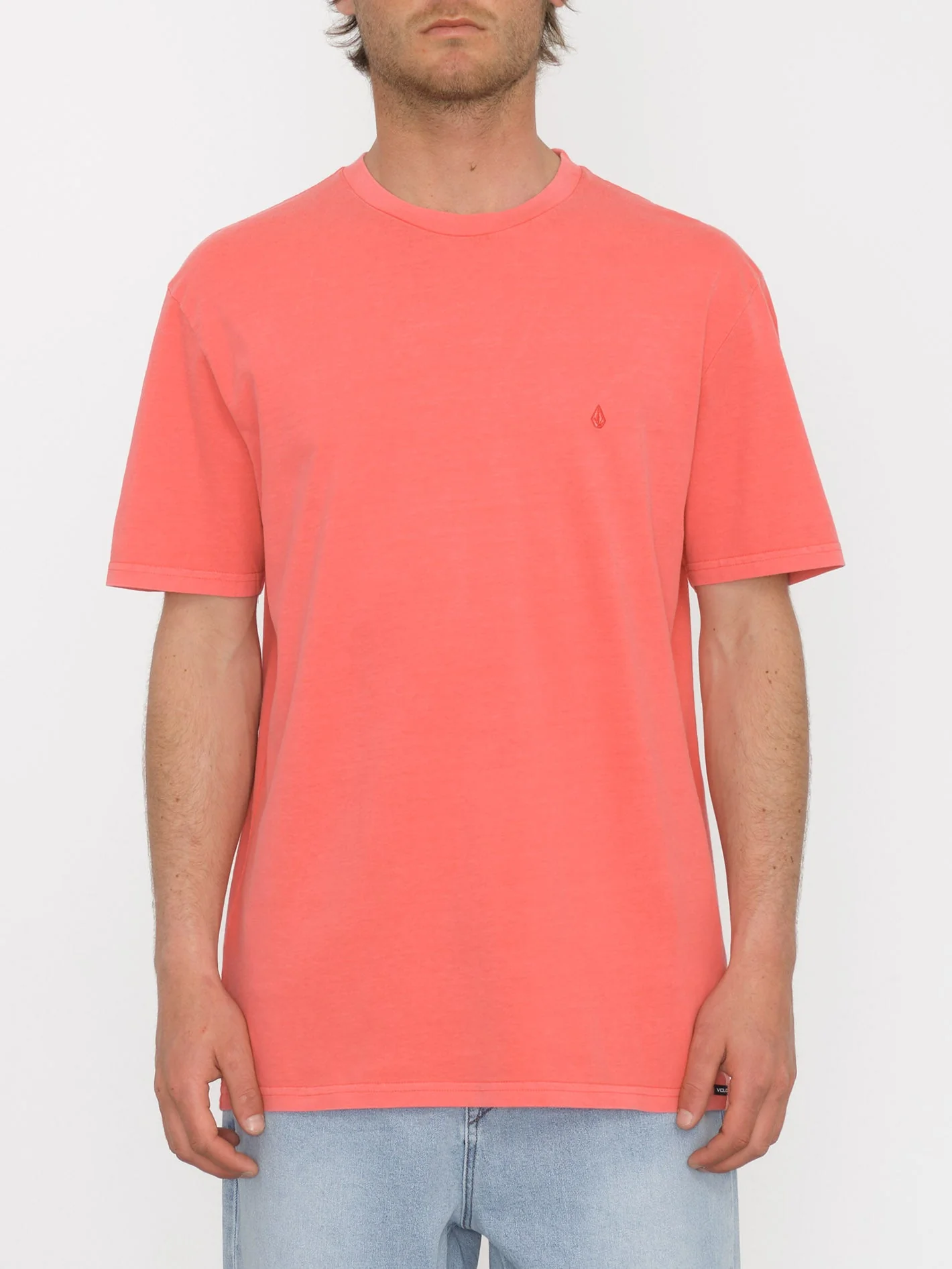 T-shirt Solid Stone - WASHED RUBY
