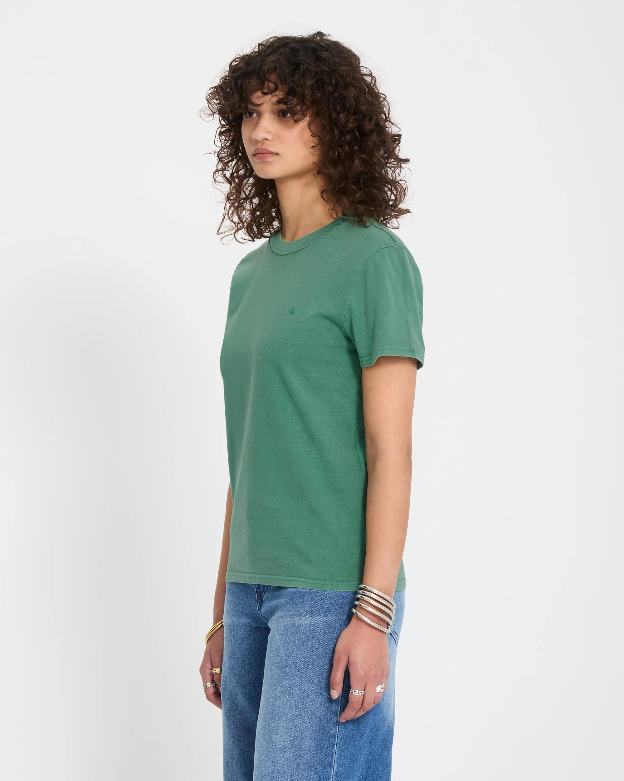 T-shirt Solid Stone - Evergreen - Image 4