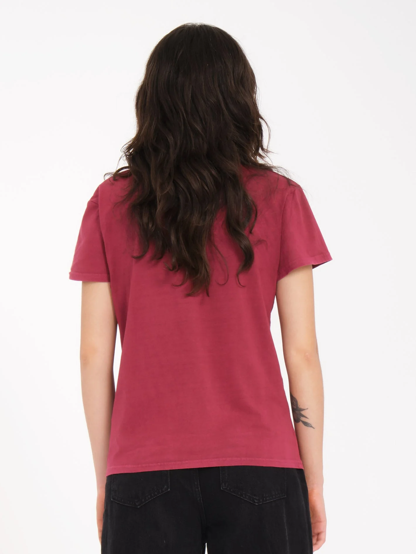T-shirt Solid Stone - WINE - Image 2