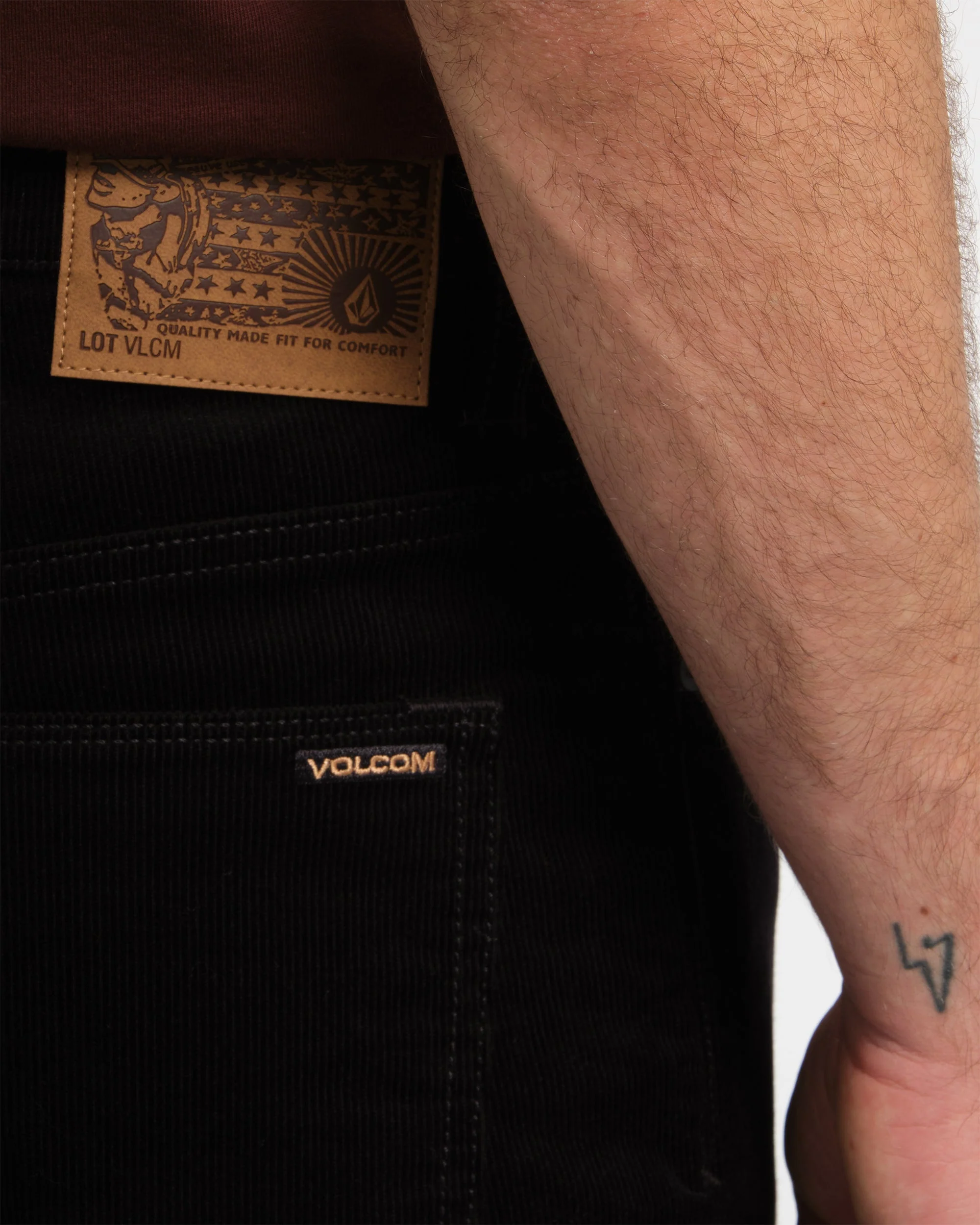 Pantalon Solver En Velours Côtelé 5 Poches - Black - Image 4