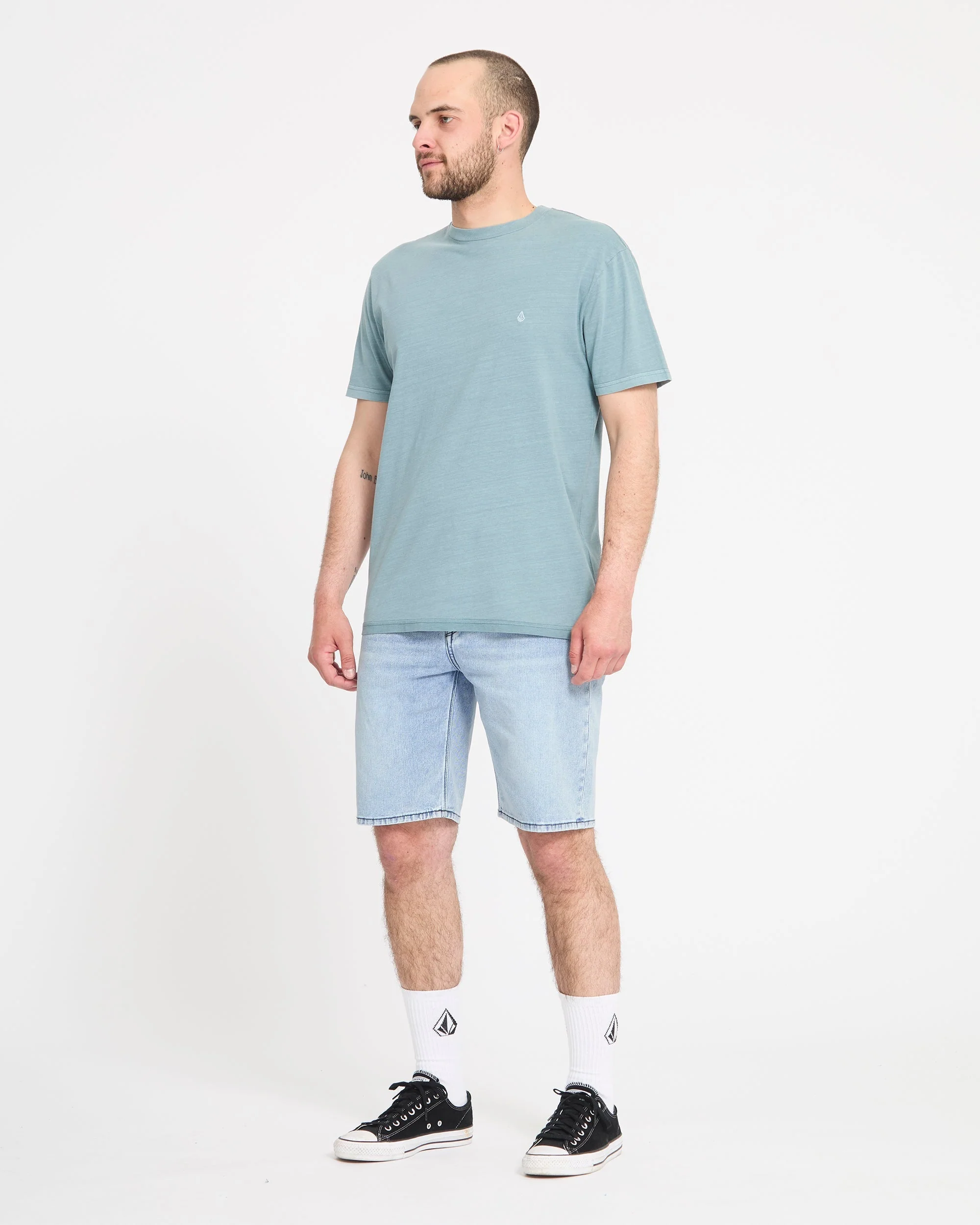 Short en denim Solver - Worn Light Blue - Image 5