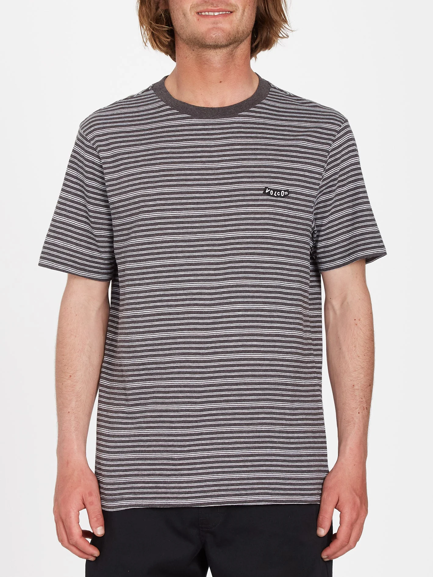 T-shirt Static Stripe - BLACK