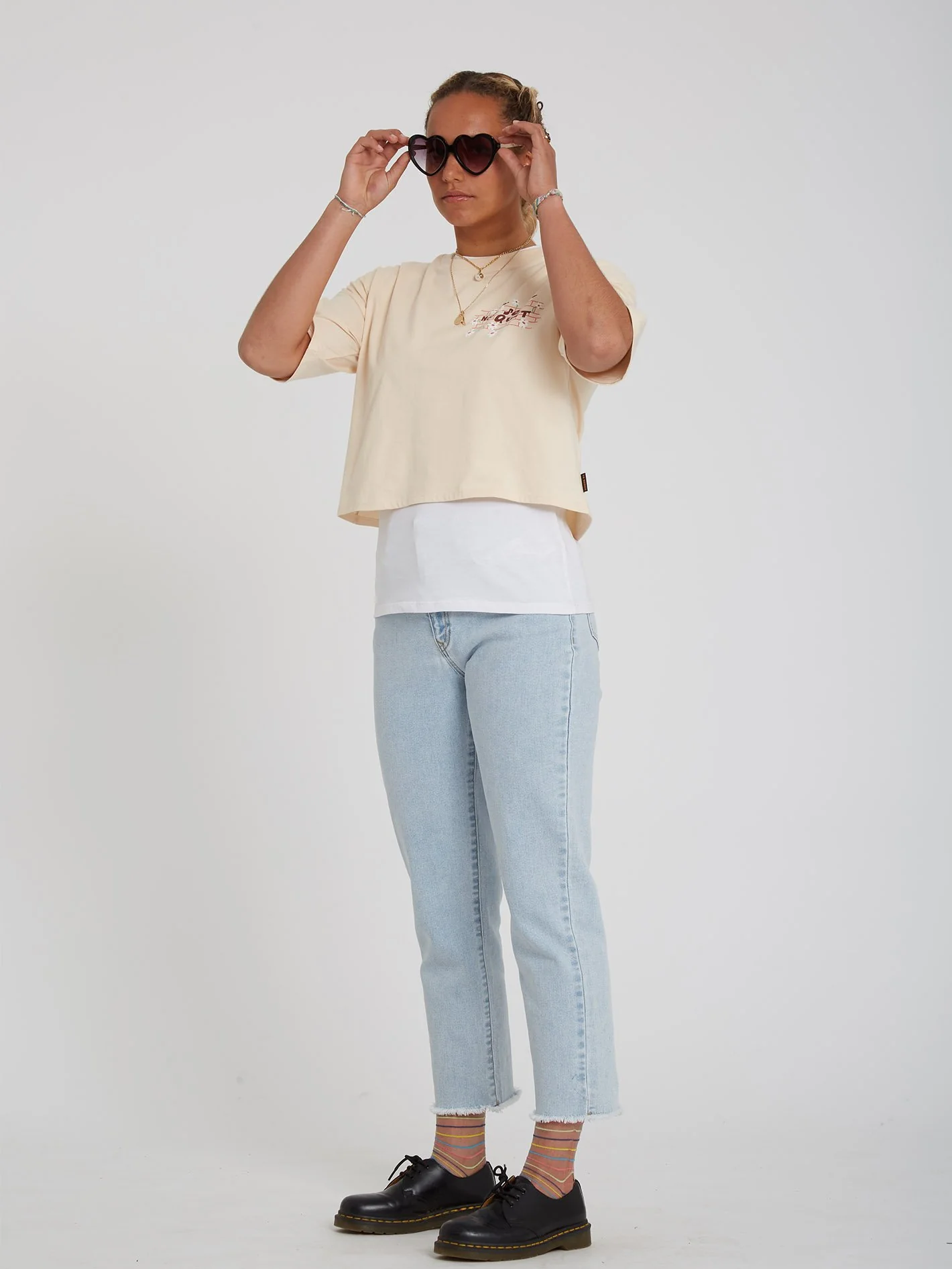 Jean Stone Step High Rise Denim - THRIFTER BLUE LIGHT - Image 4
