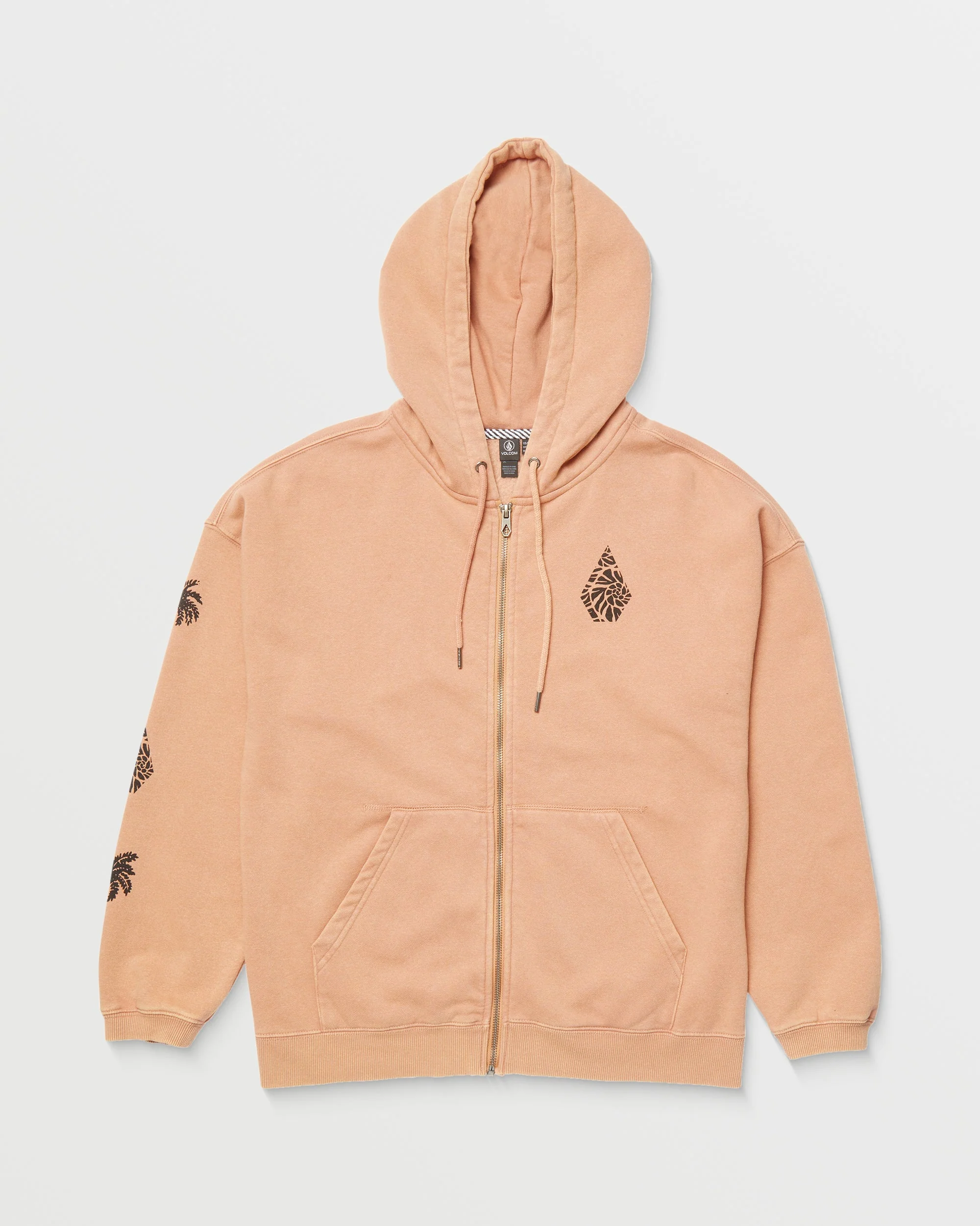 Sweat à Capuche Zippé Stone Art Up - SAND BROWN - Image 6