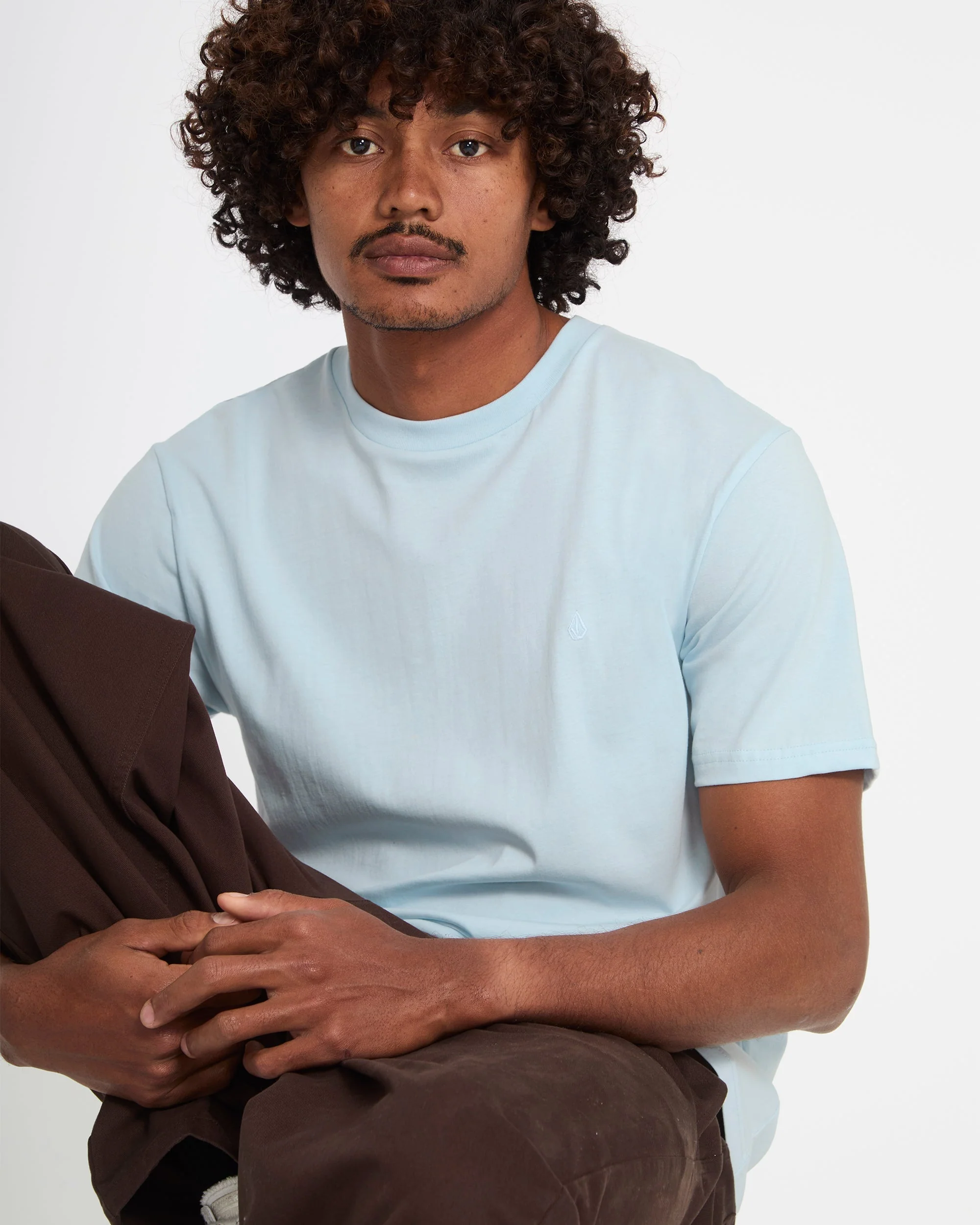 T-shirt Stone Blanks - Light Blue Acid - Image 6
