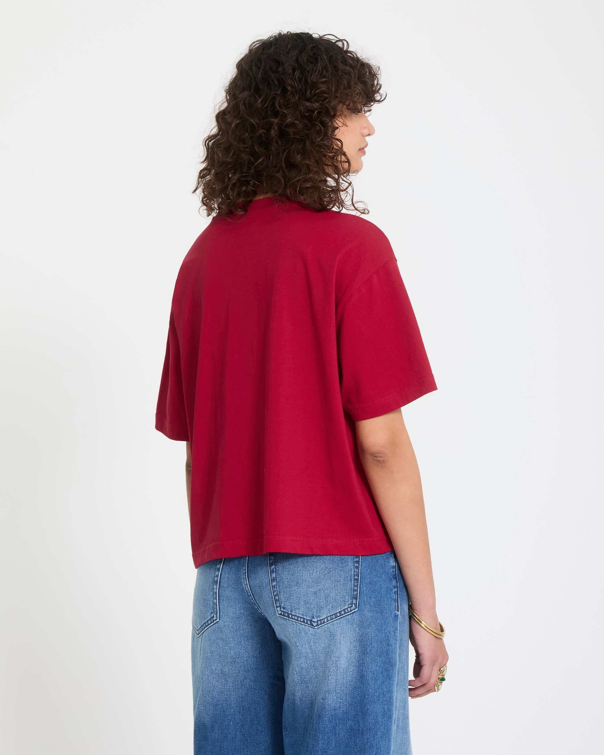 T-shirt Stone Blanks Up - Deep Red - Image 2