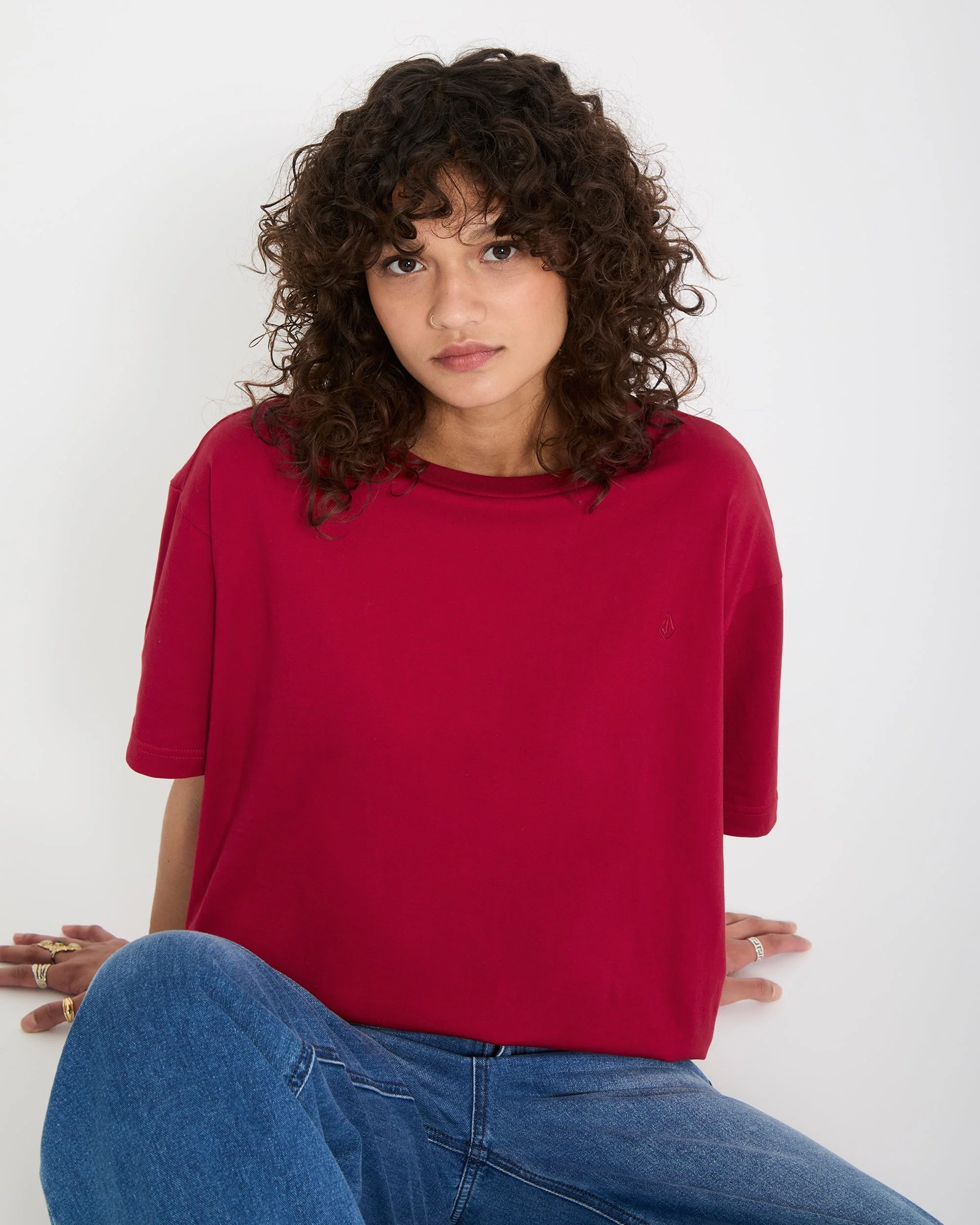 T-shirt Stone Blanks Up - Deep Red - Image 7