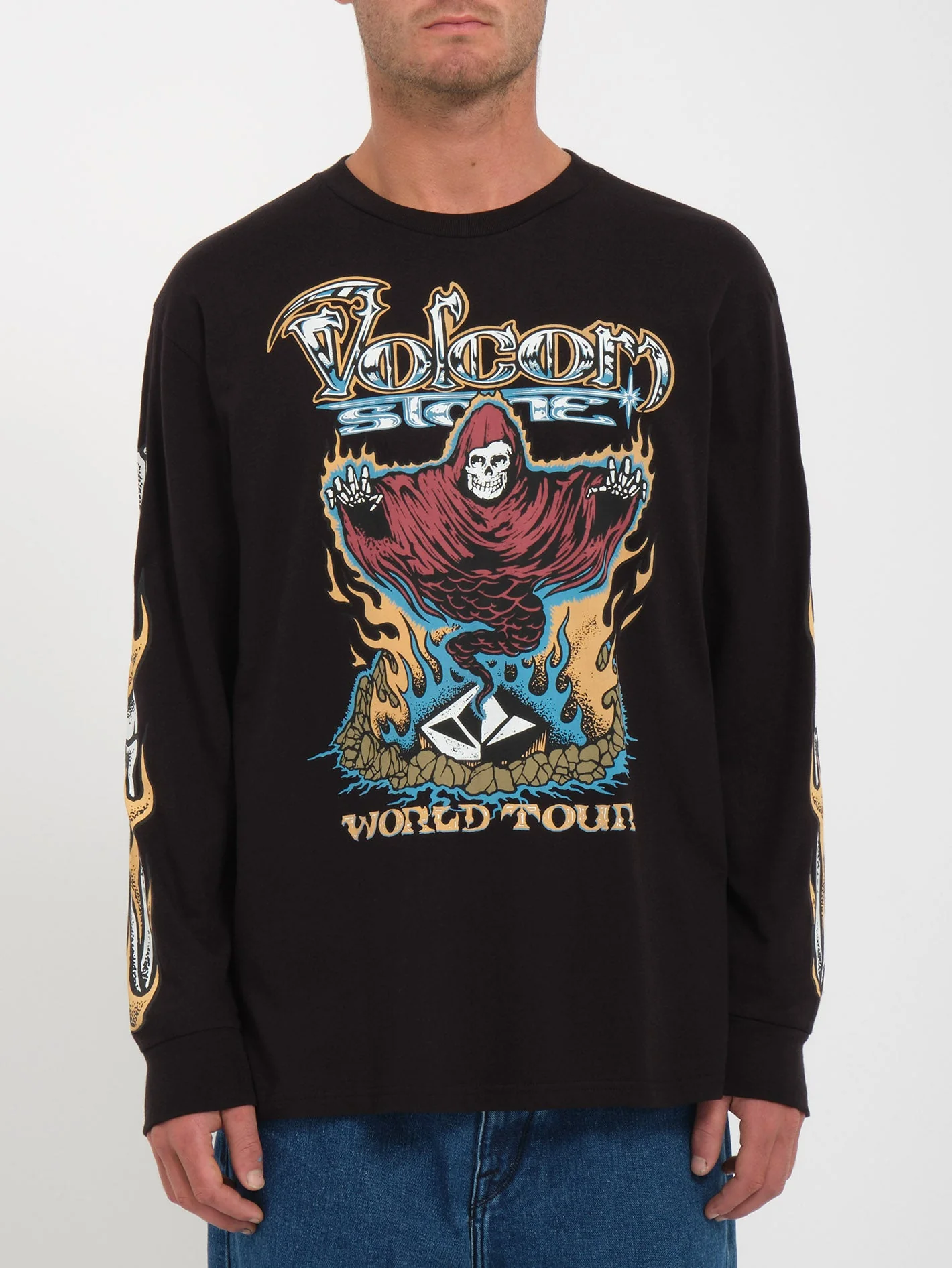 T-shirt Stone Ghost - BLACK