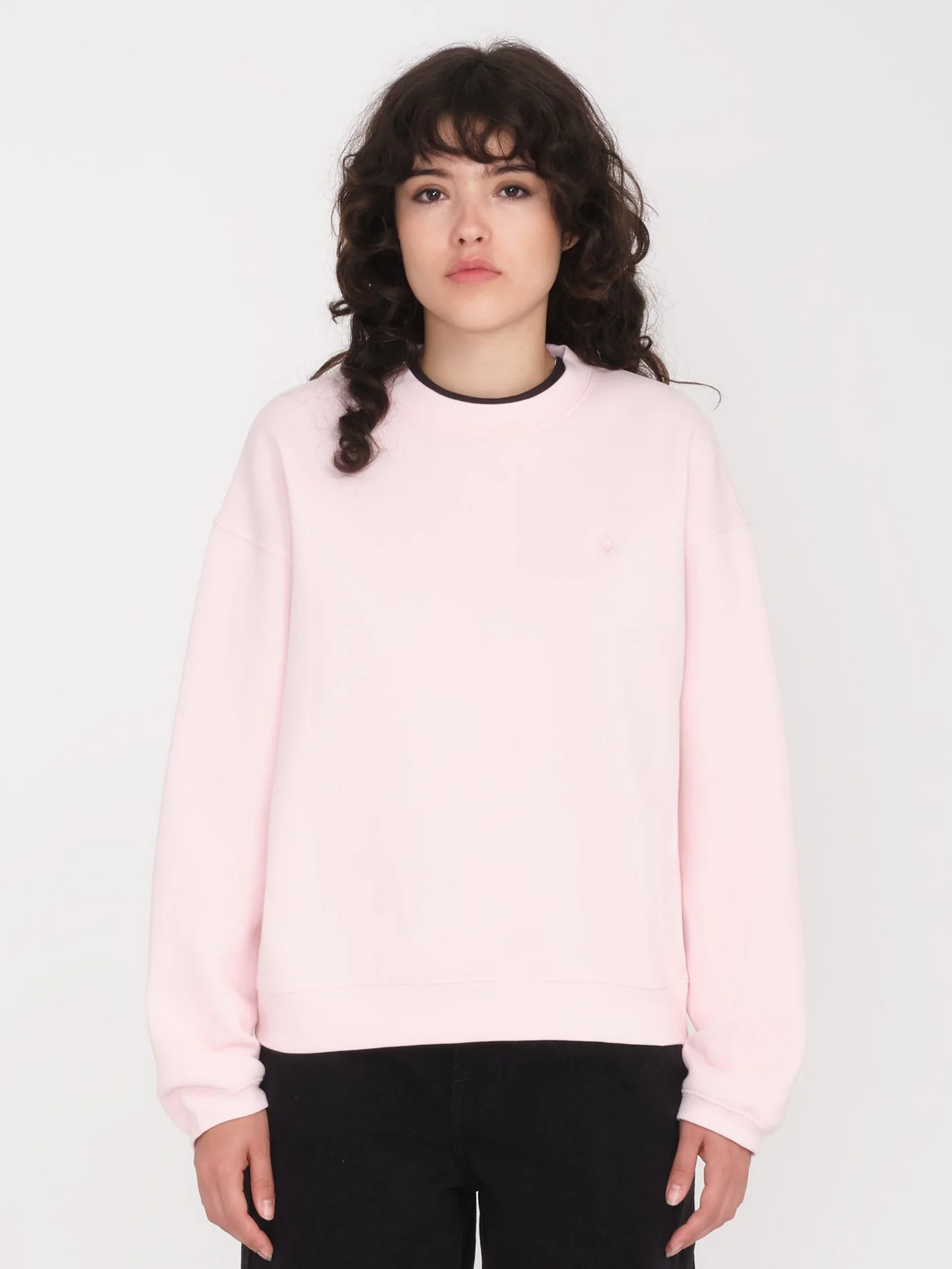 Sweatshirt Stone Heart Up - LILAC ASH