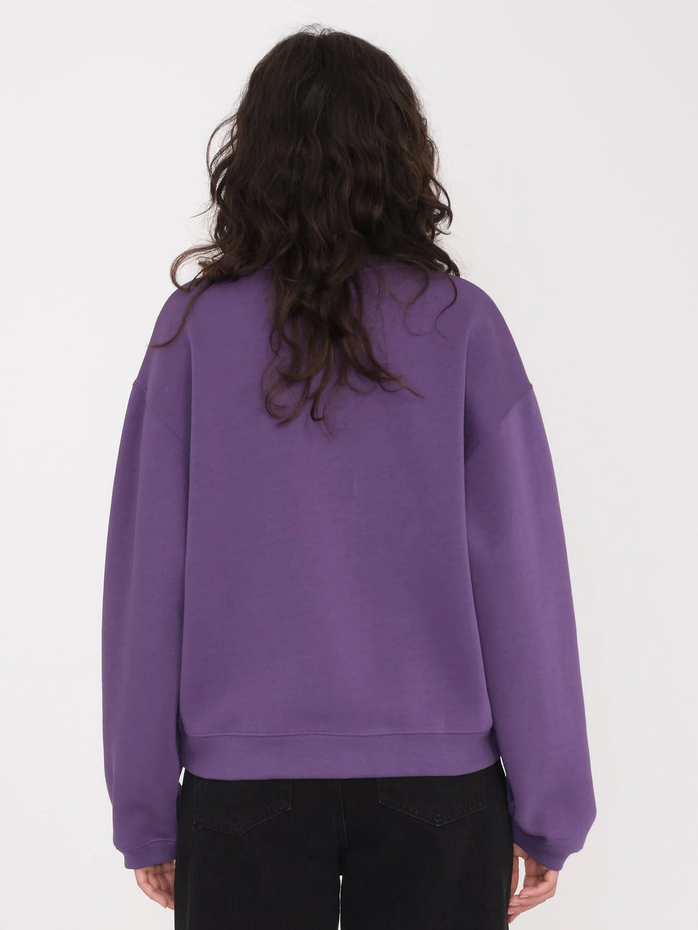 Sweatshirt Stone Heart Up - DEEP PURPLE - Image 2