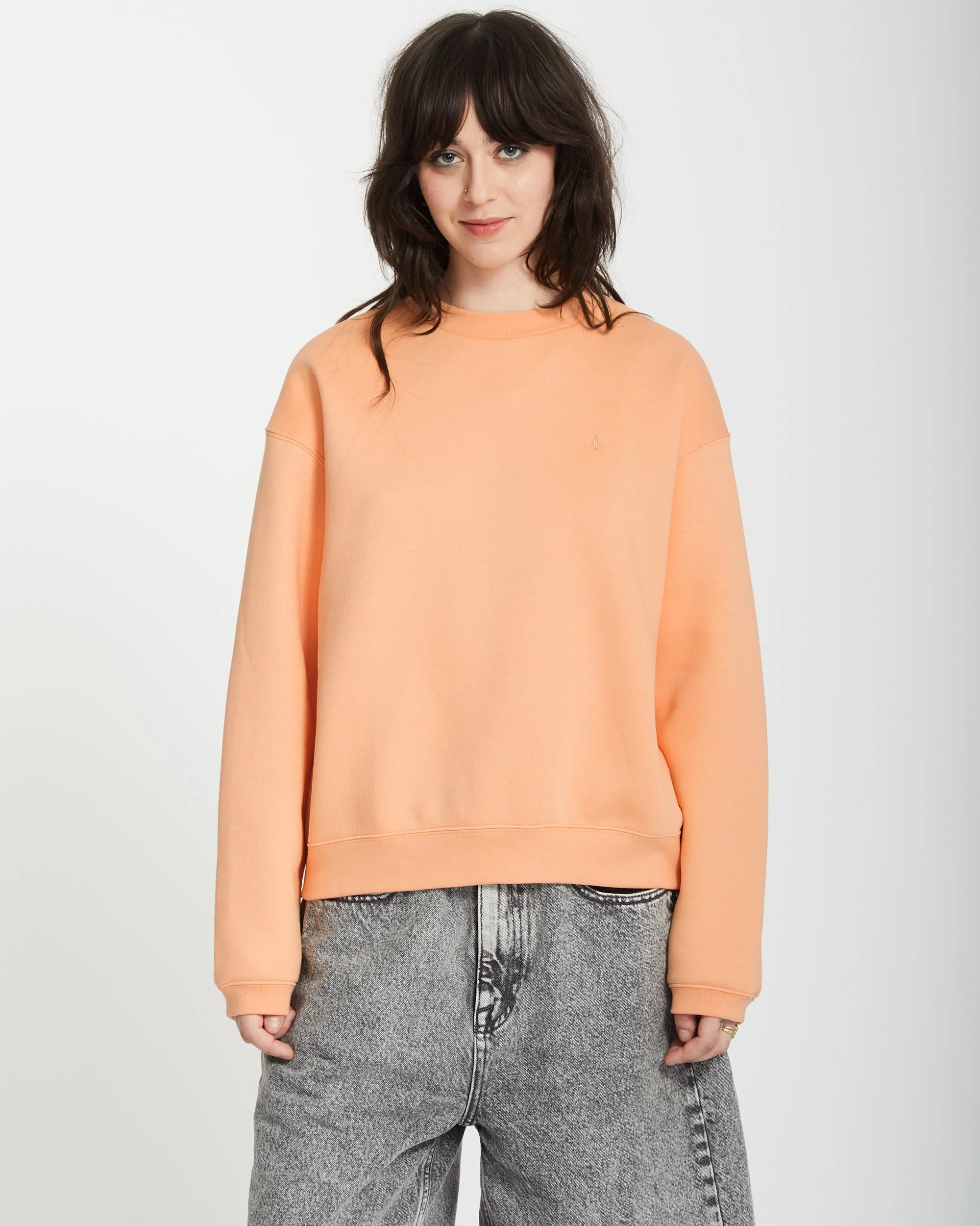 Sweatshirt Stone Heart Up - PALE PEACH