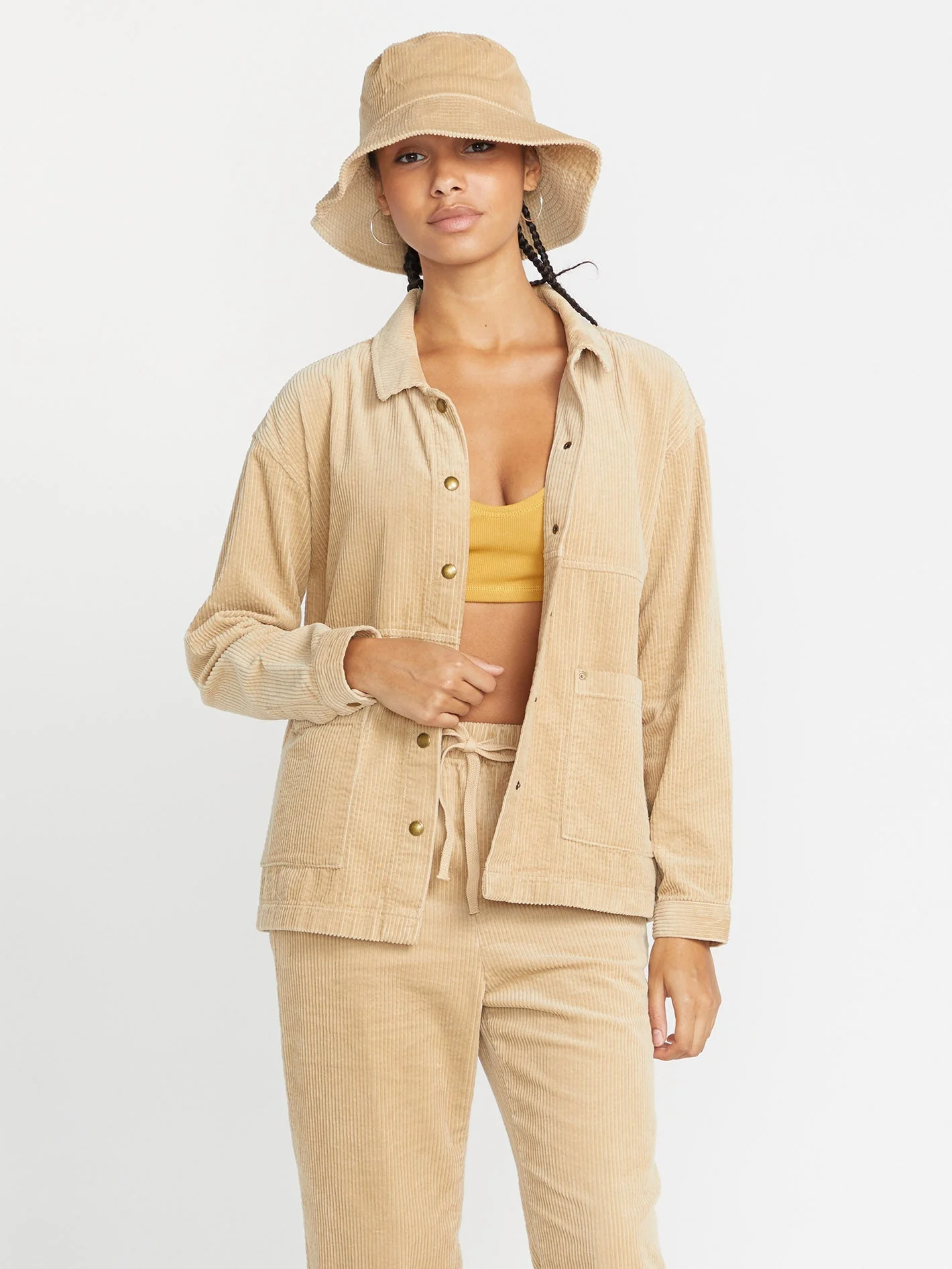 Veste Stone Street Shacket - KHAKI - Image 3