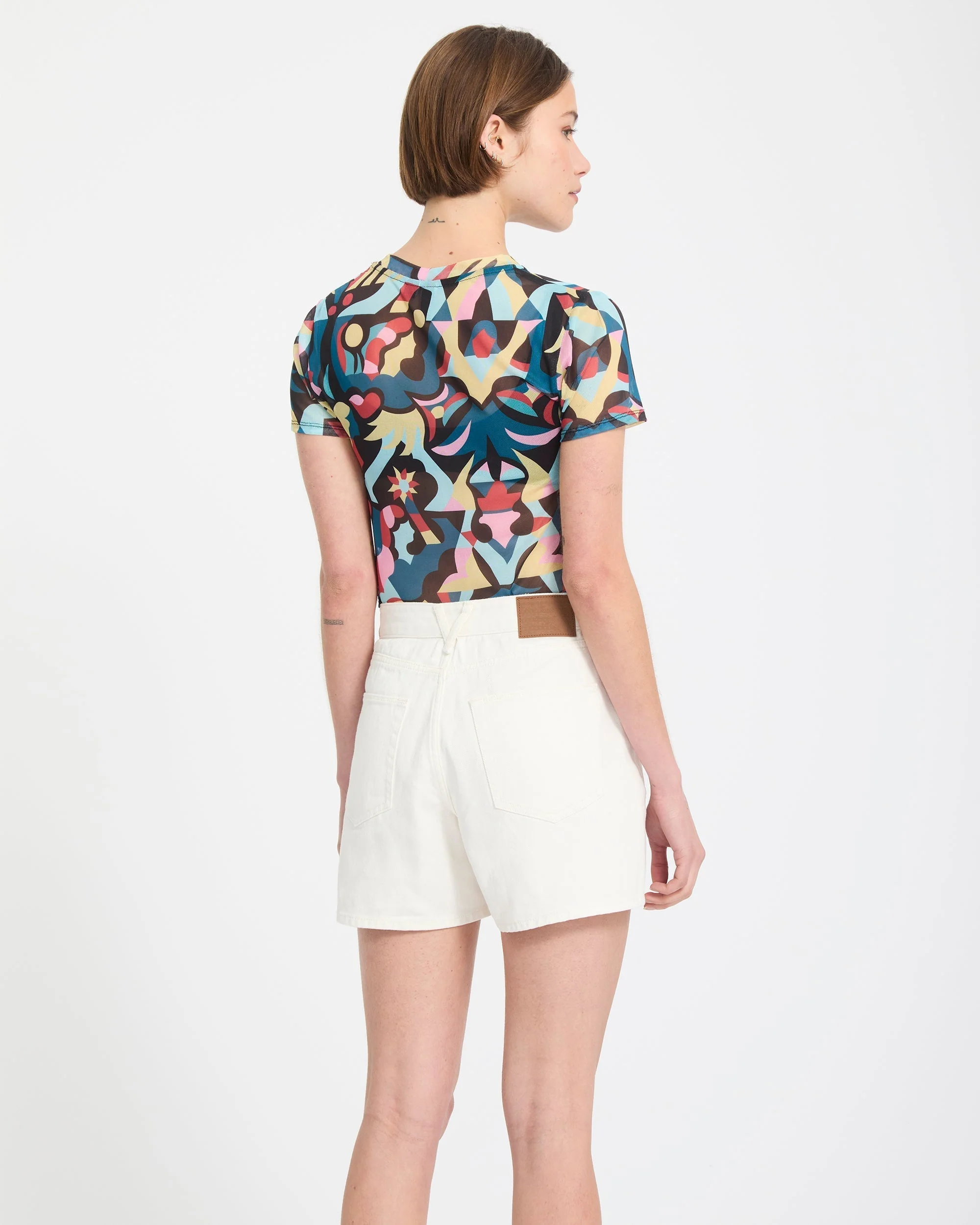 Short Boyfriend Stoned - Vintage White - Image 10