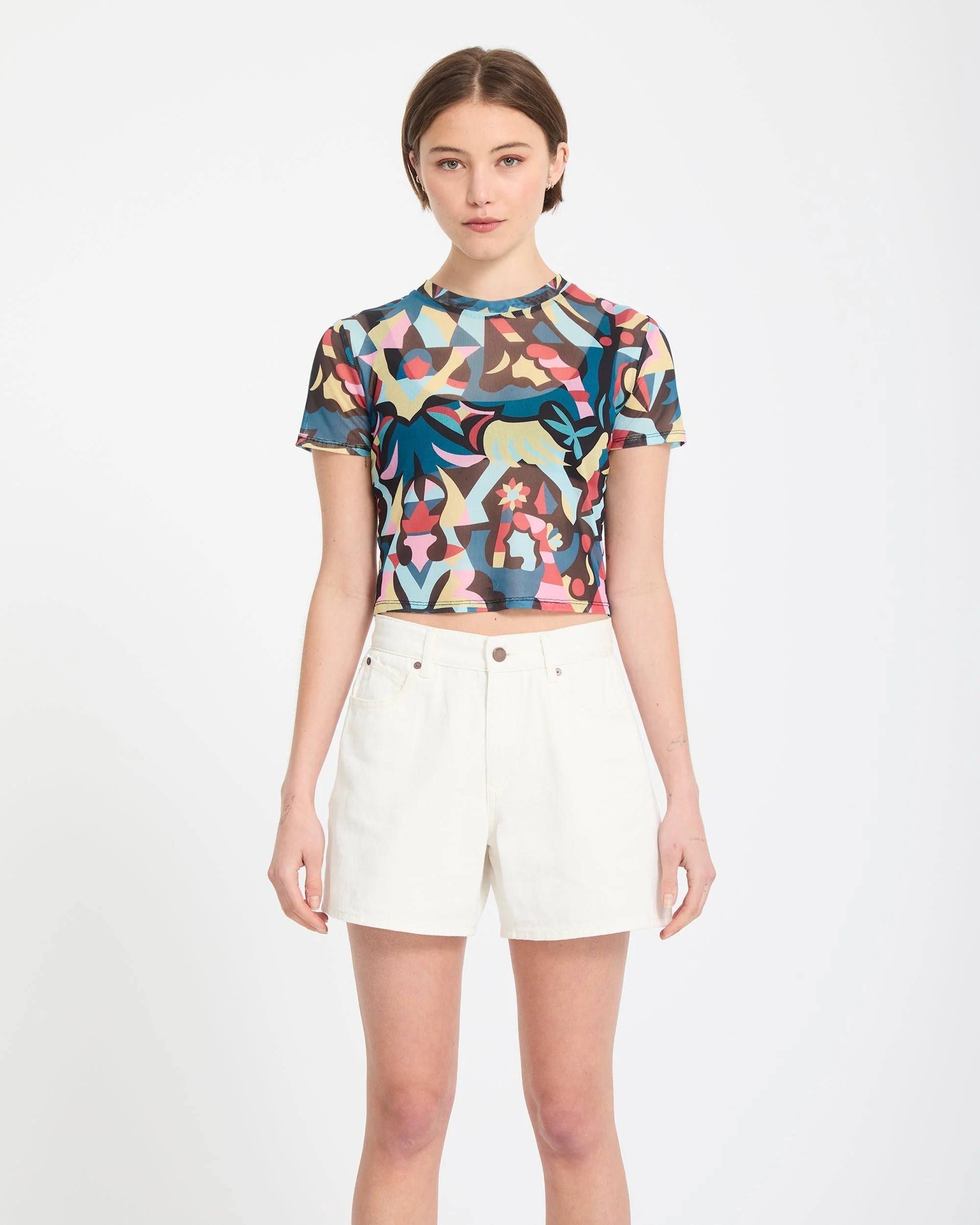 Short Boyfriend Stoned - Vintage White - Image 11