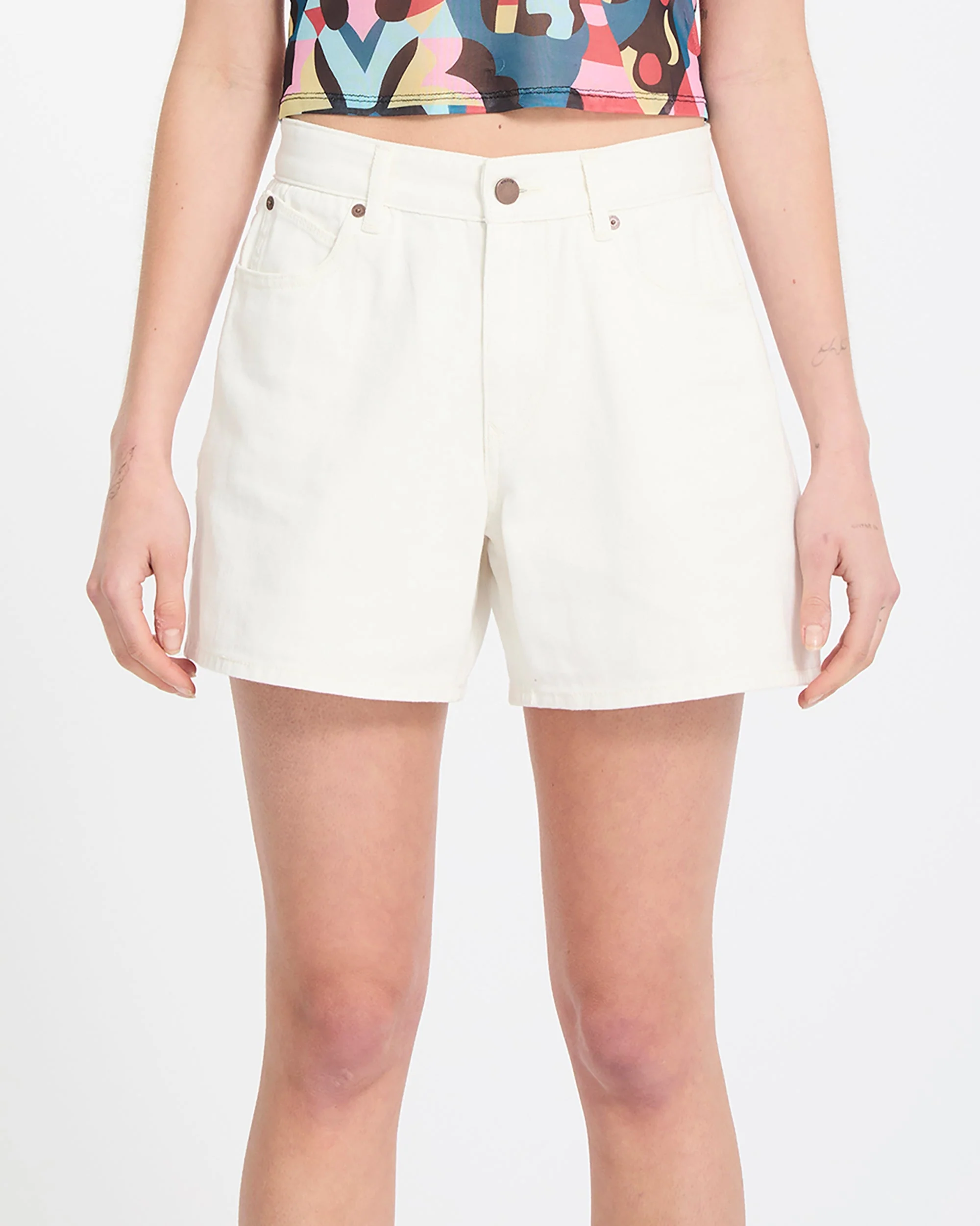 Short Boyfriend Stoned - Vintage White - Image 3