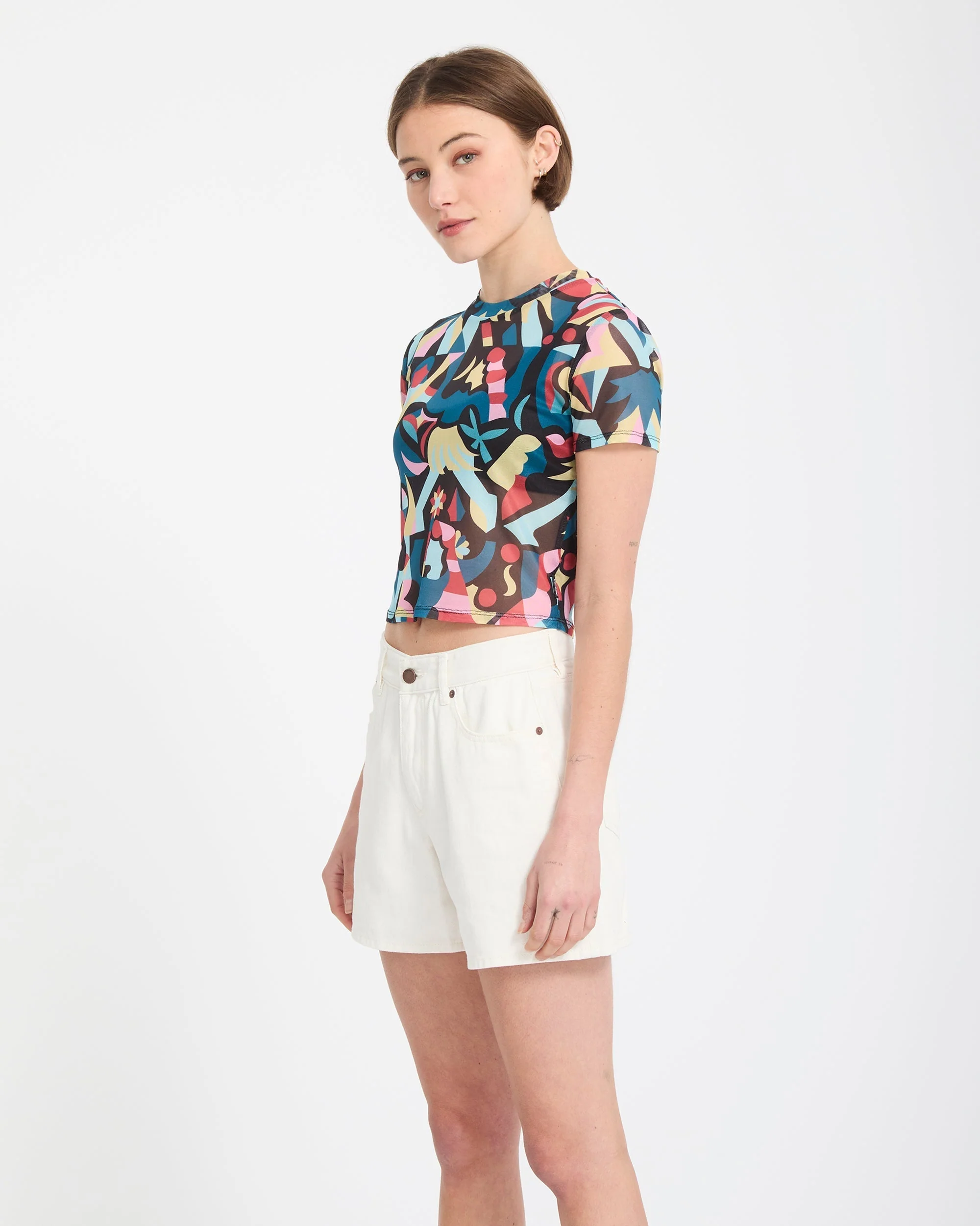 Short Boyfriend Stoned - Vintage White - Image 6