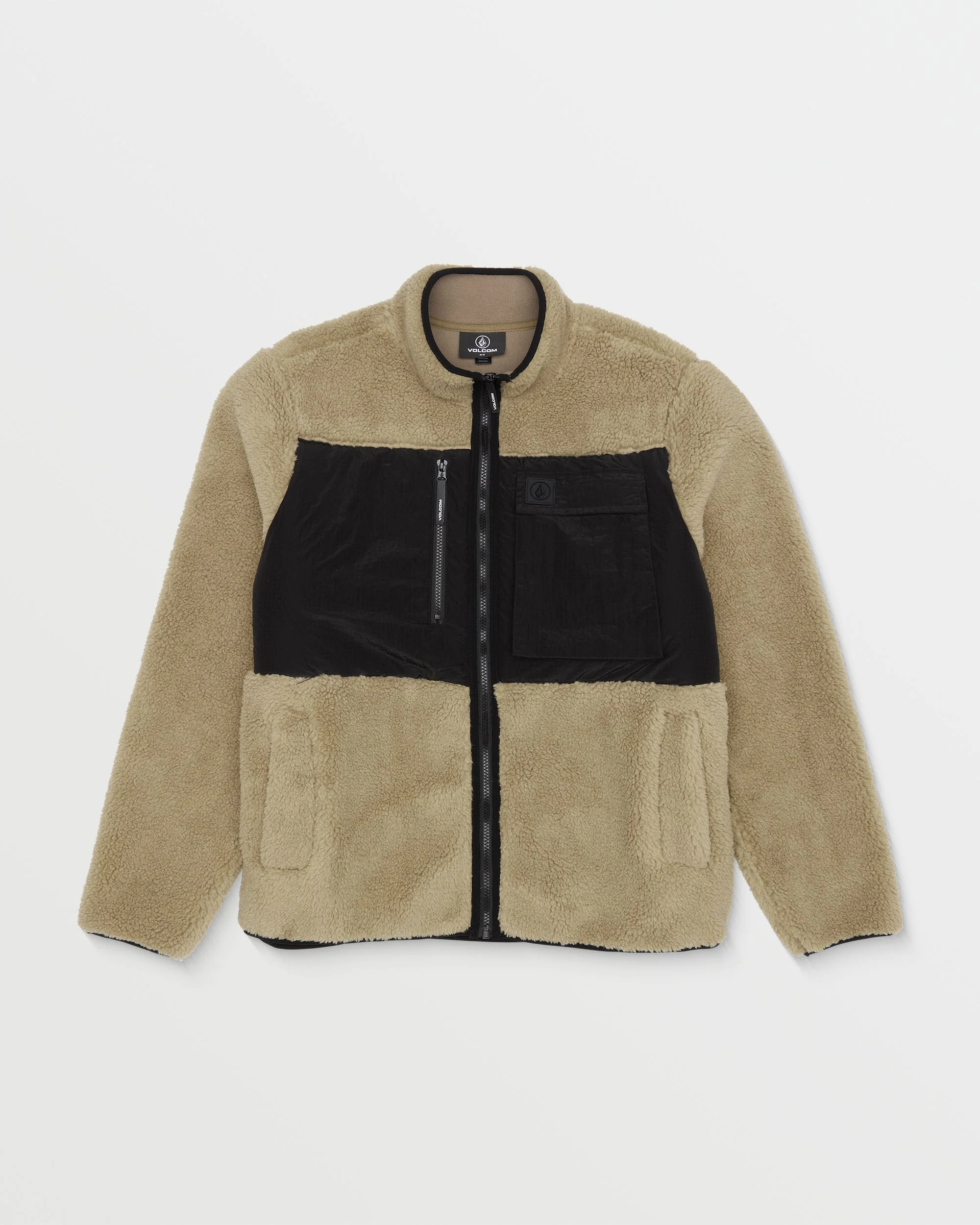 Sweat Zippé Storm Stone Sherpa - Dark Khaki