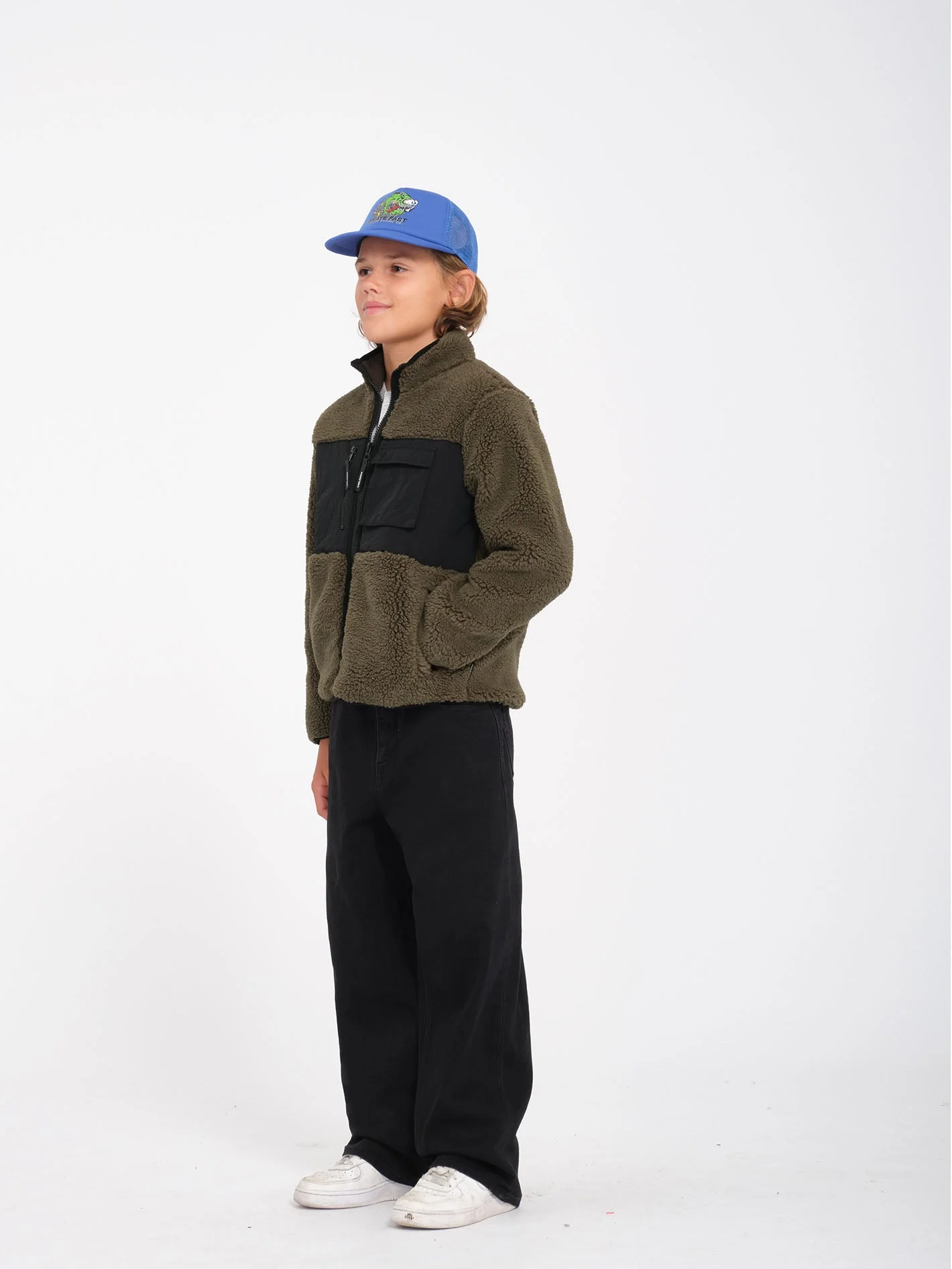 Sweat Sherpa zippé Storm Stone - WINTERMOSS - (ENFANT) - Image 3