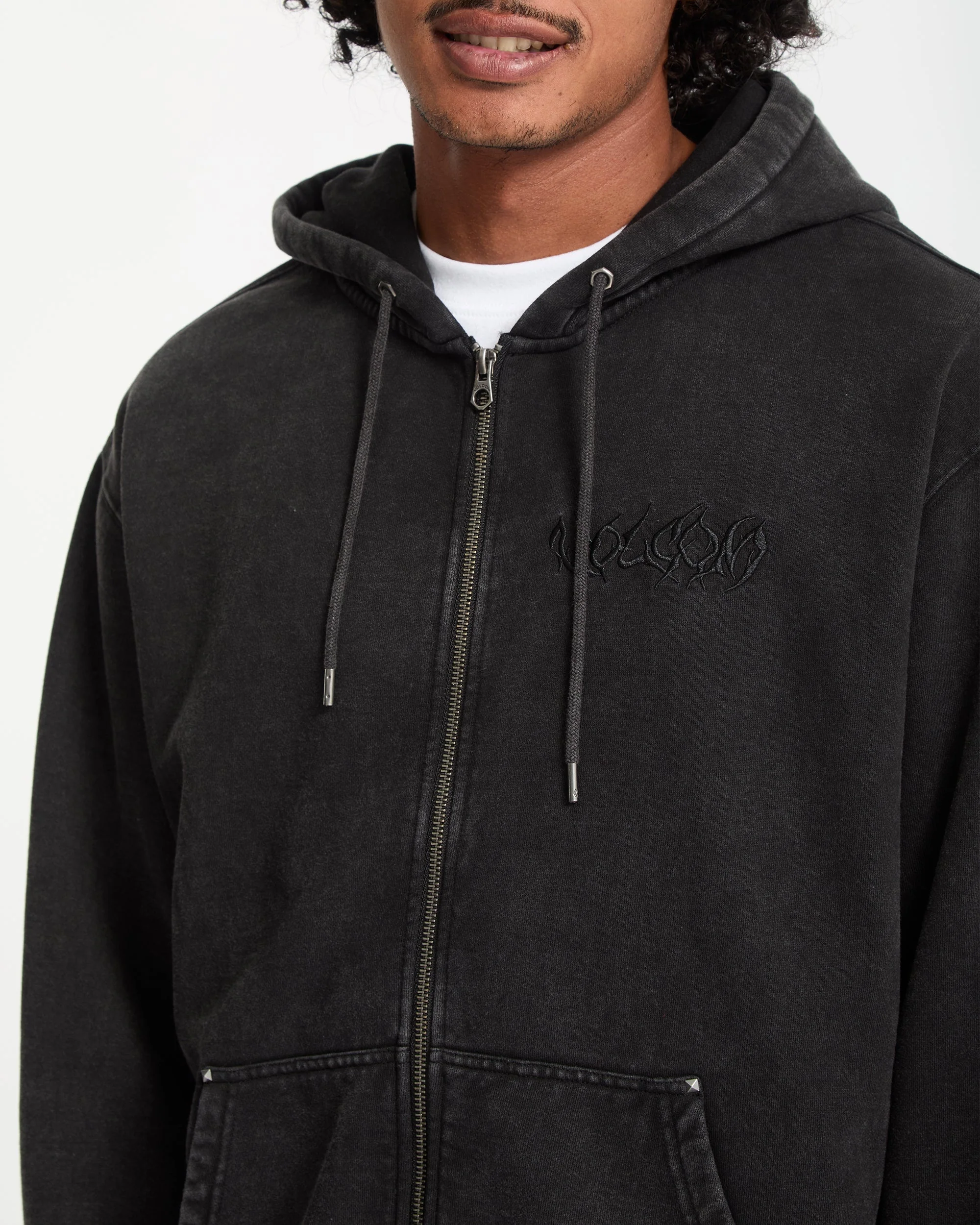 Sweat À Capuche Zippé Studder - Black - Image 3
