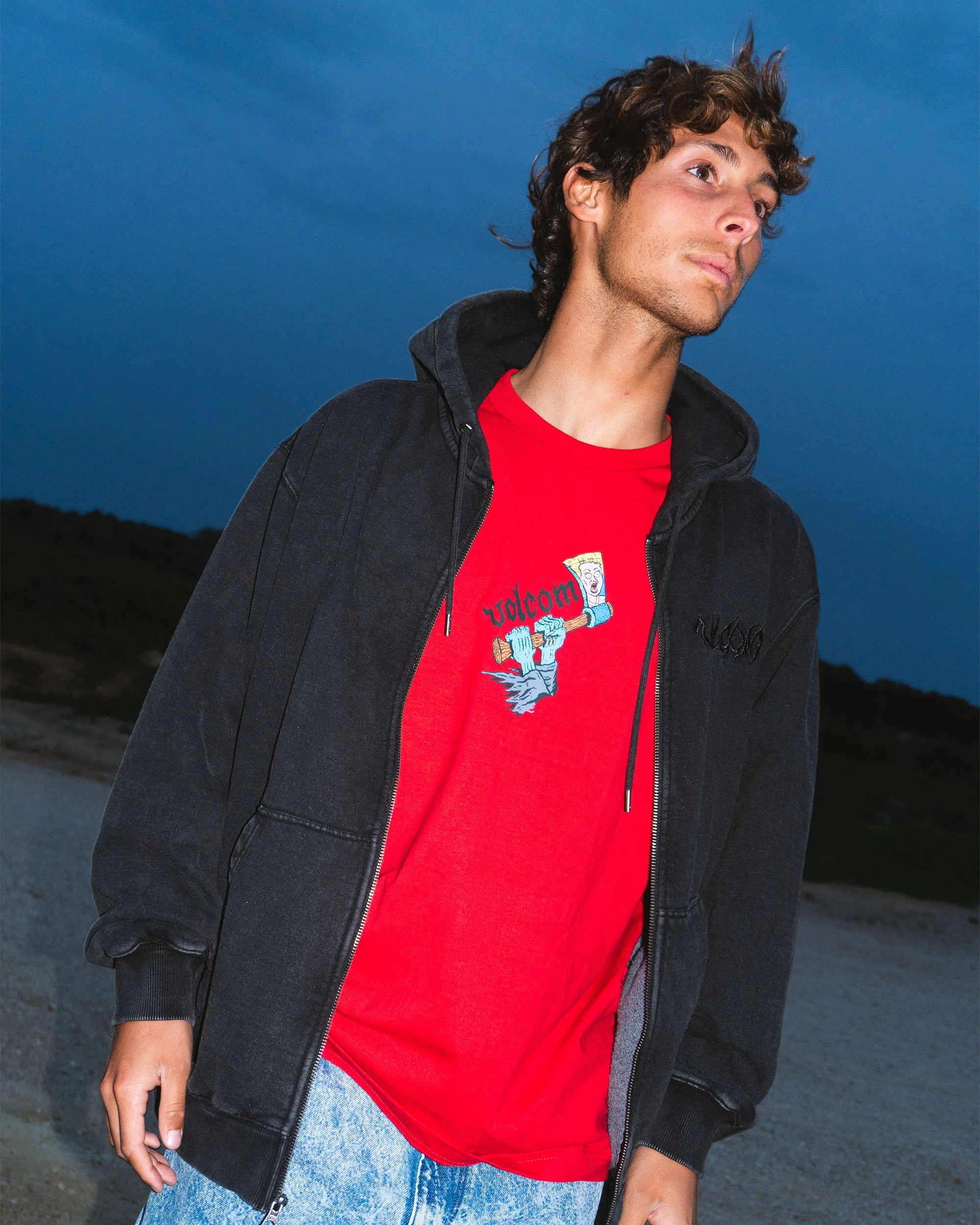 Sweat À Capuche Zippé Studder - Black - Image 4