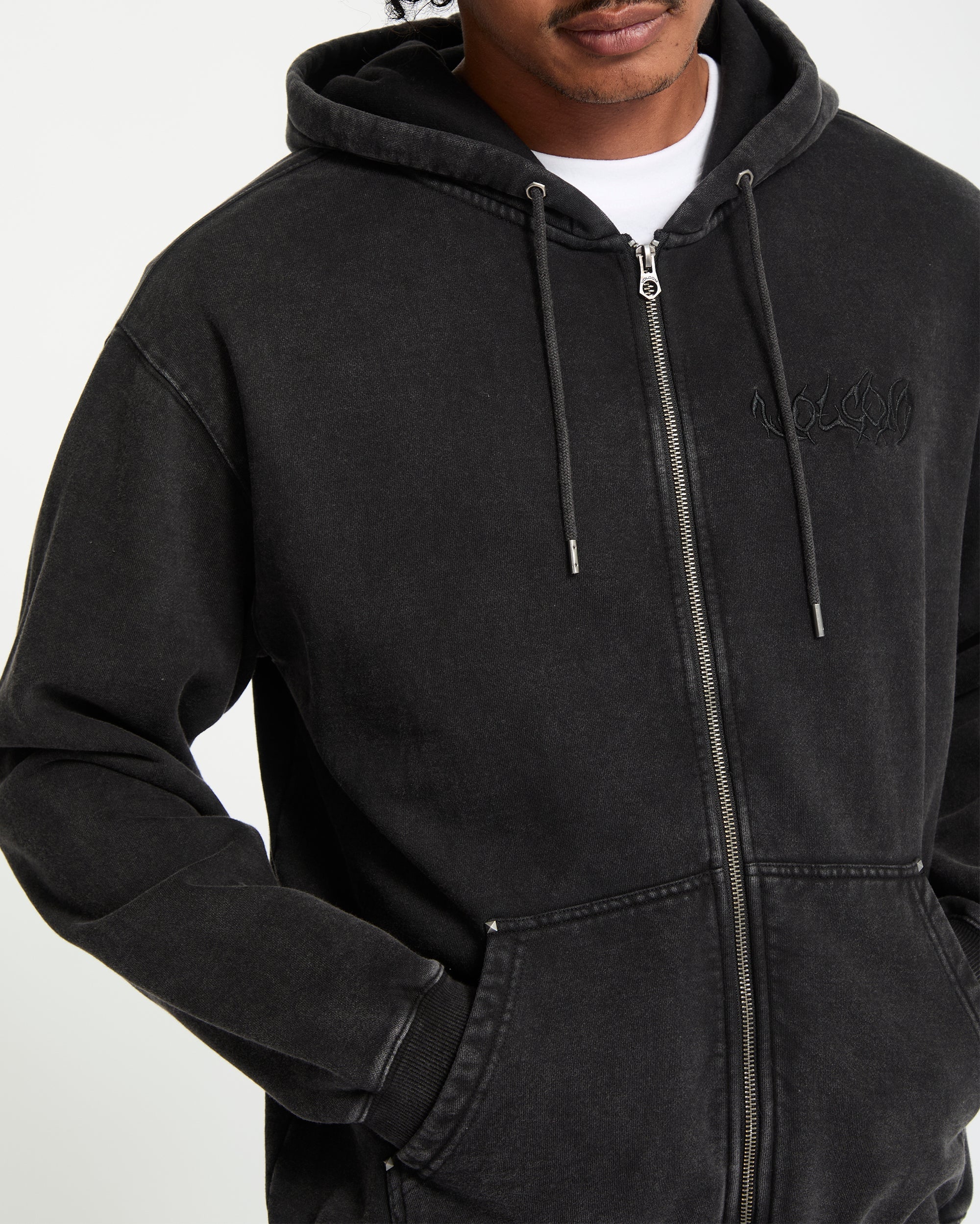 Sweat À Capuche Zippé Studder - Black - Image 6