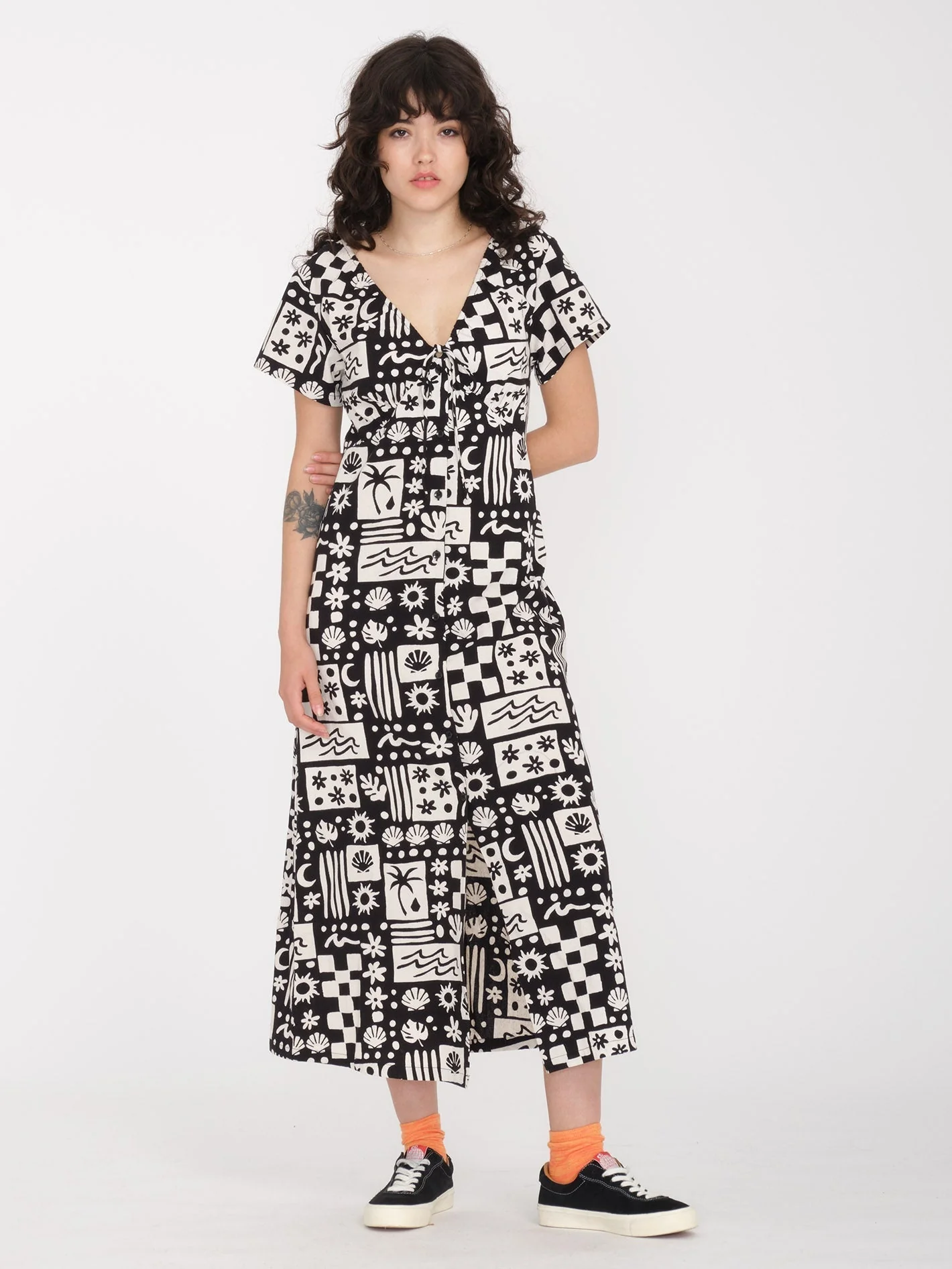 Robe longue Sunny Wild - BLACK