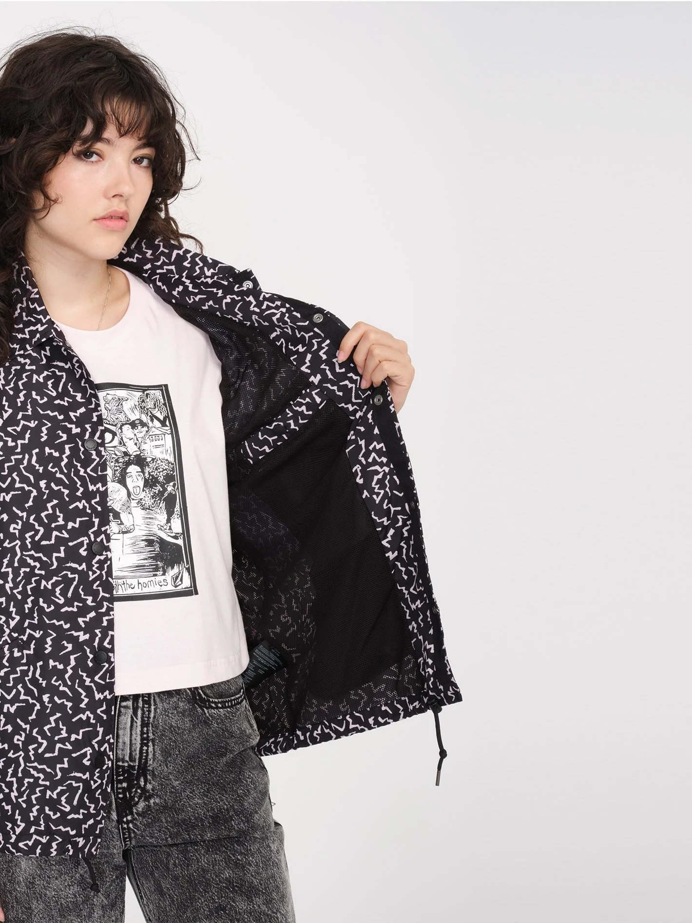 Veste Surfpunk Coach - BLACK - Image 3