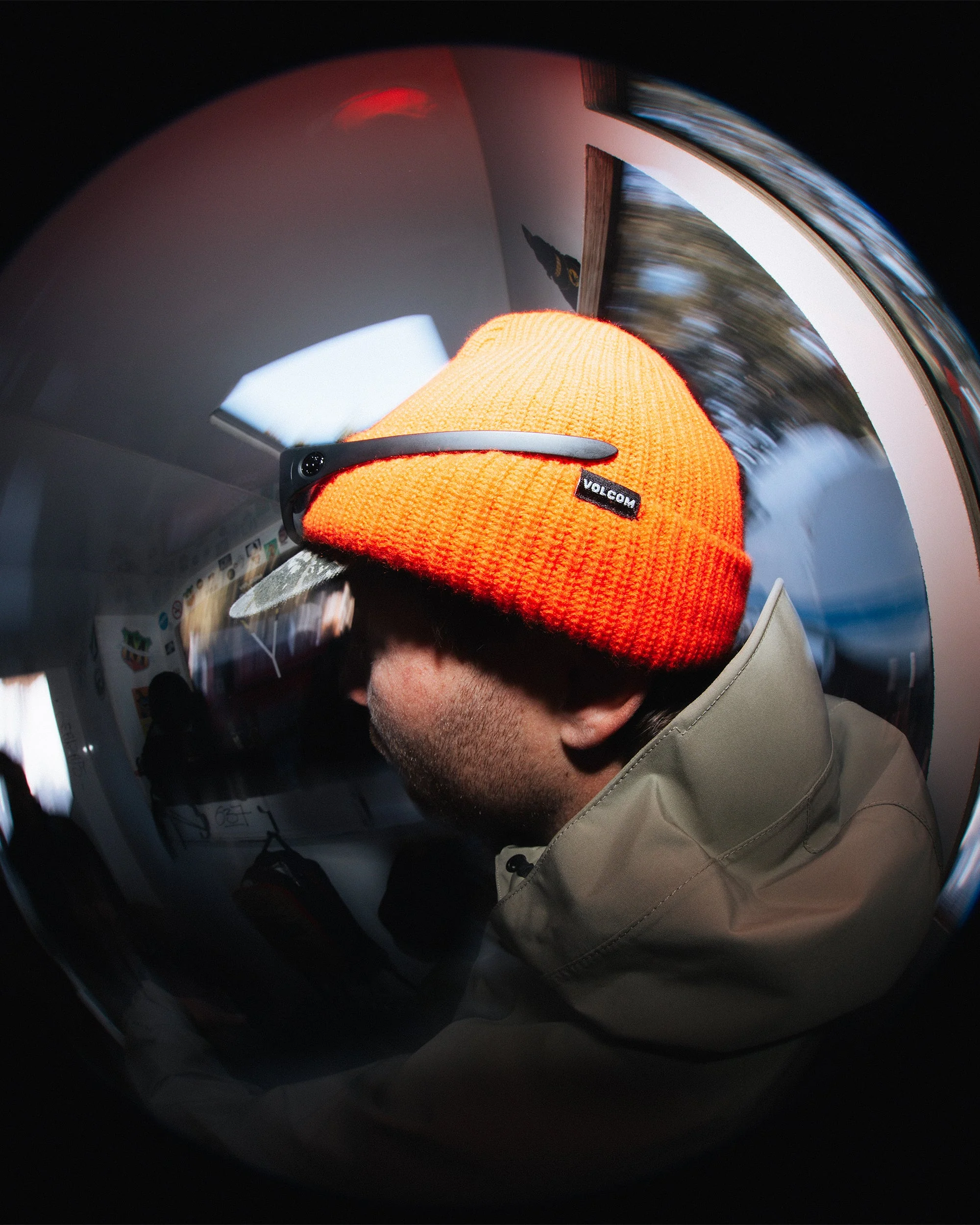 Bonnet Sweep Lined - Orange Shock - Image 3