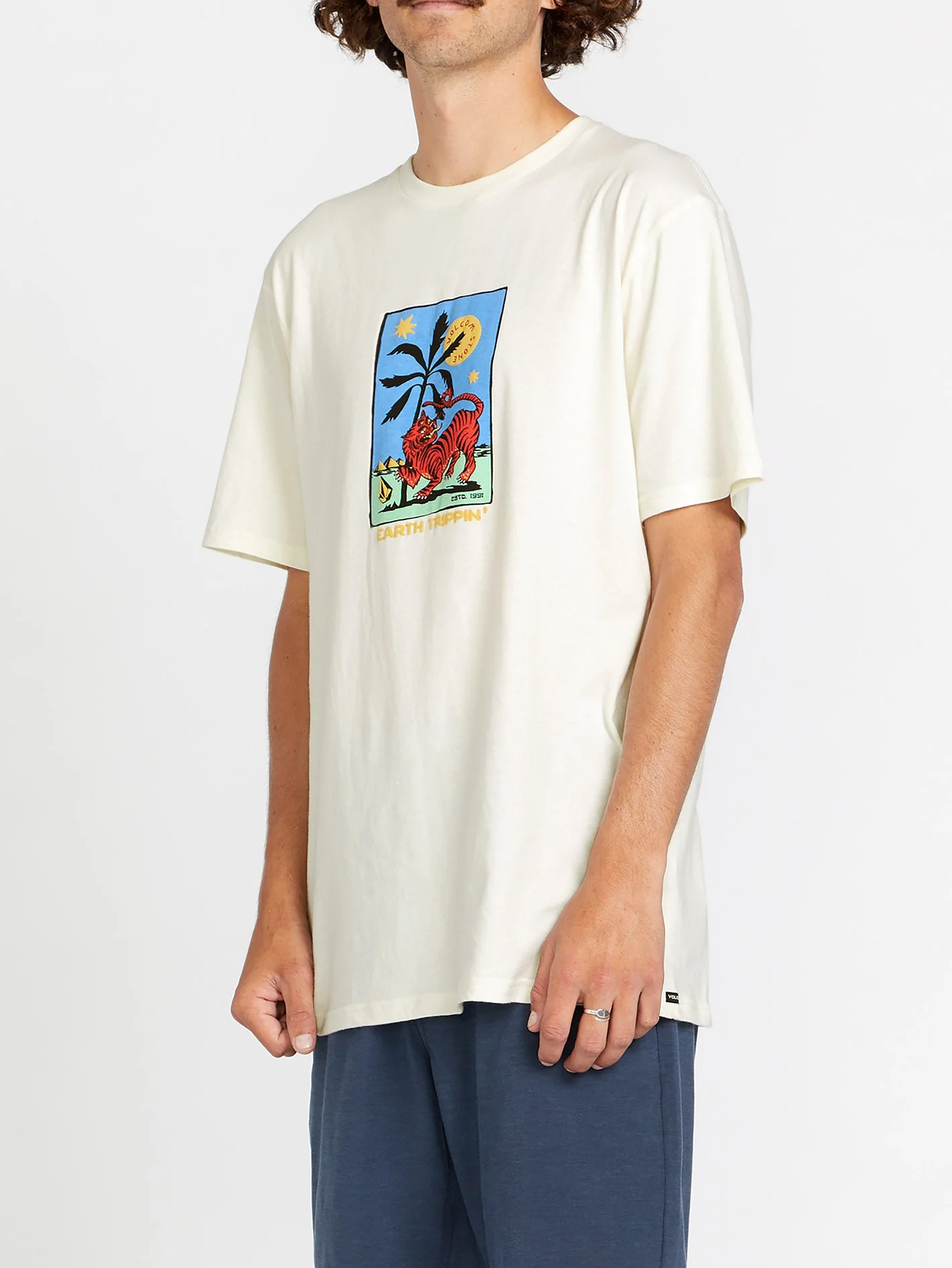 T-Shirt Tarot Tiger Farm To Yarn - Off White