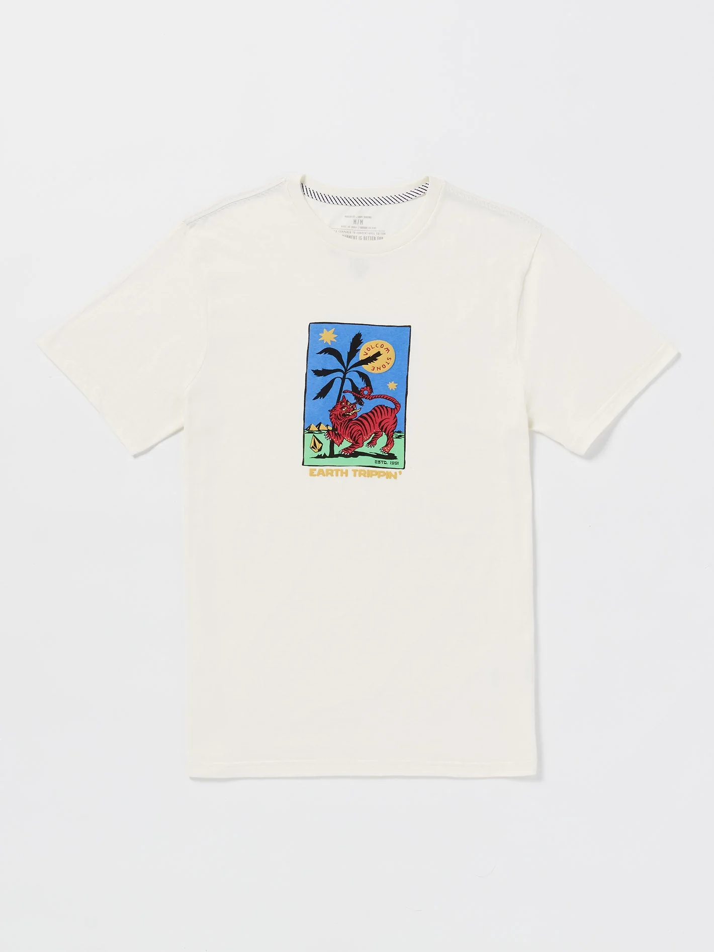 T-Shirt Tarot Tiger Farm To Yarn - Off White - Image 3