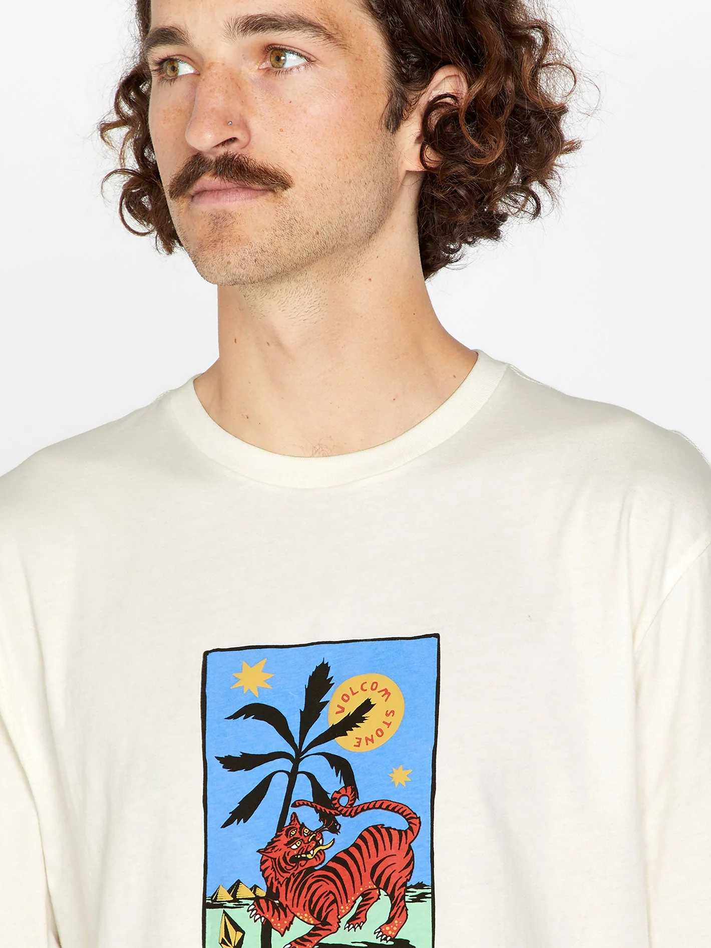 T-Shirt Tarot Tiger Farm To Yarn - Off White - Image 5