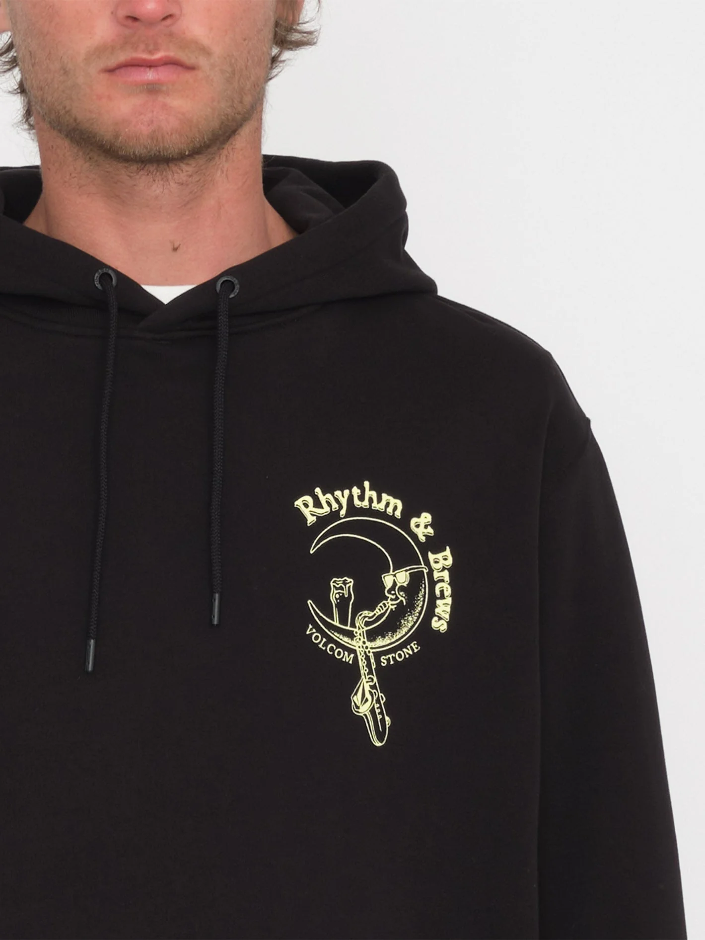 Sweat à capuche Terrystoned - BLACK - Image 3