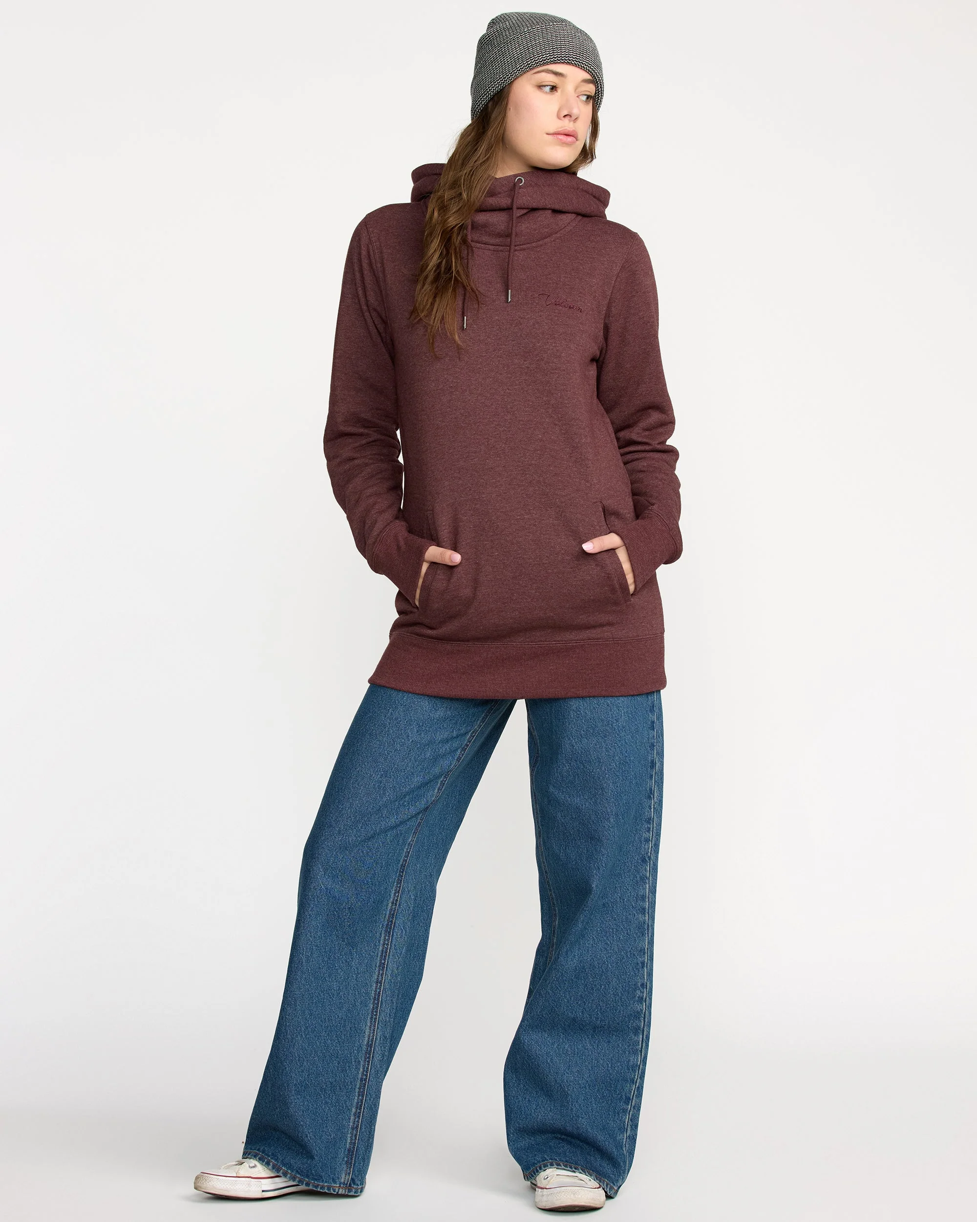 Sweat à capuche Tower Fleece - Oxblood - Image 3