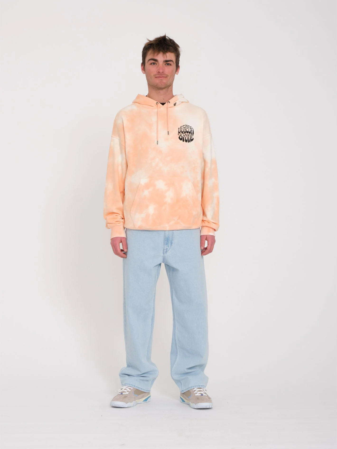 Sweat à capuche Trippin Dye - PEACH BUD