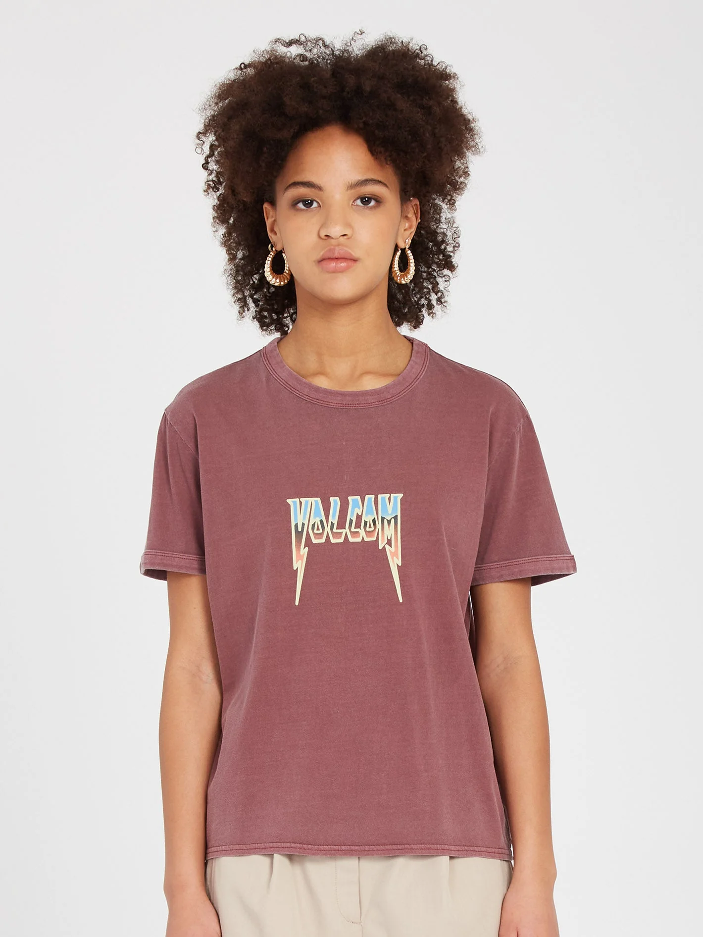 T-shirt Truly Ringer - BURGUNDY - Image 2