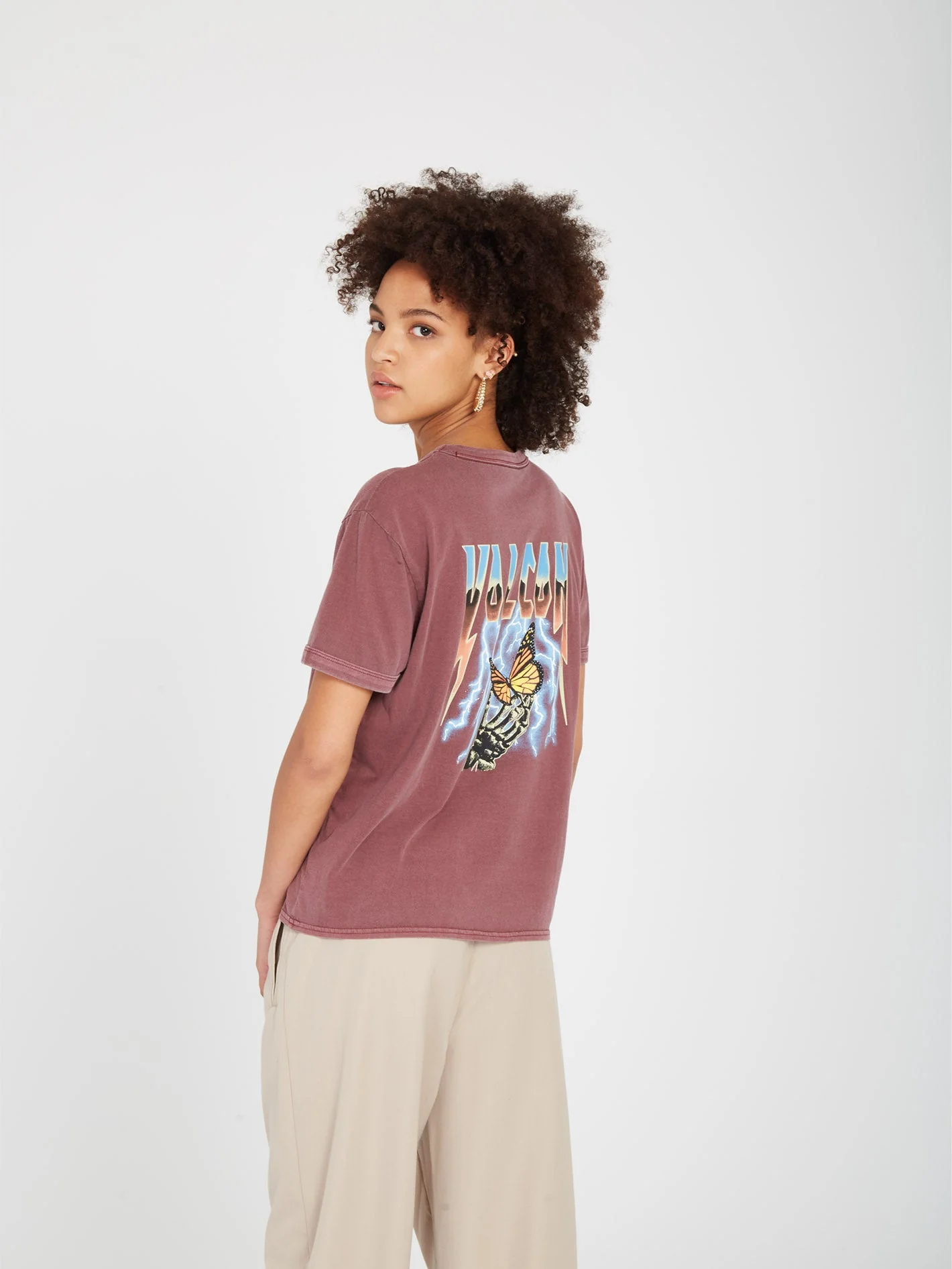 T-shirt Truly Ringer - BURGUNDY - Image 3