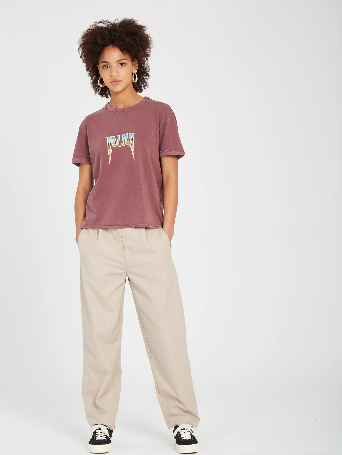 T-shirt Truly Ringer - BURGUNDY - Image 4