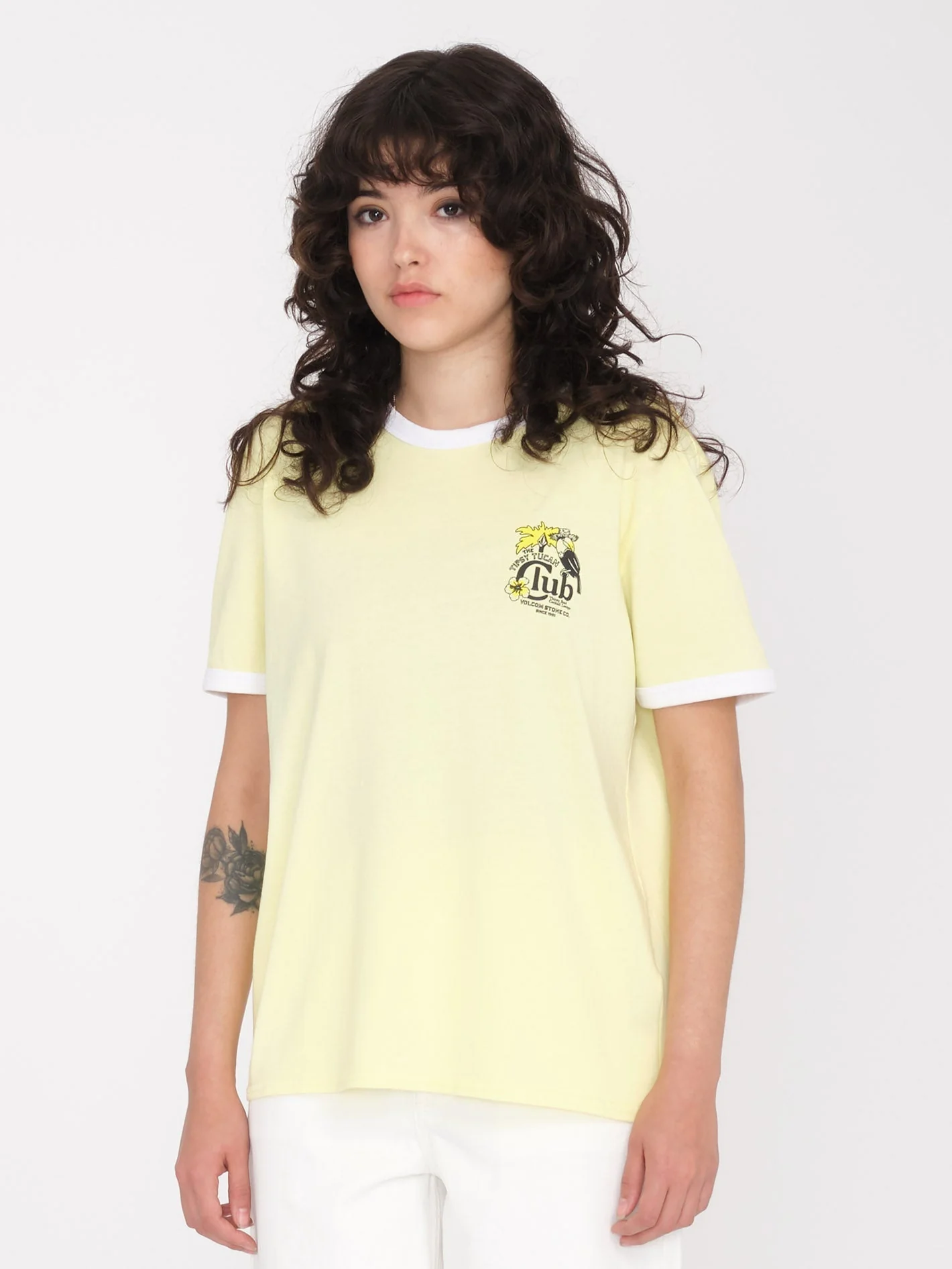 T-shirt Truly Ringer - AURA YELLOW - Image 2