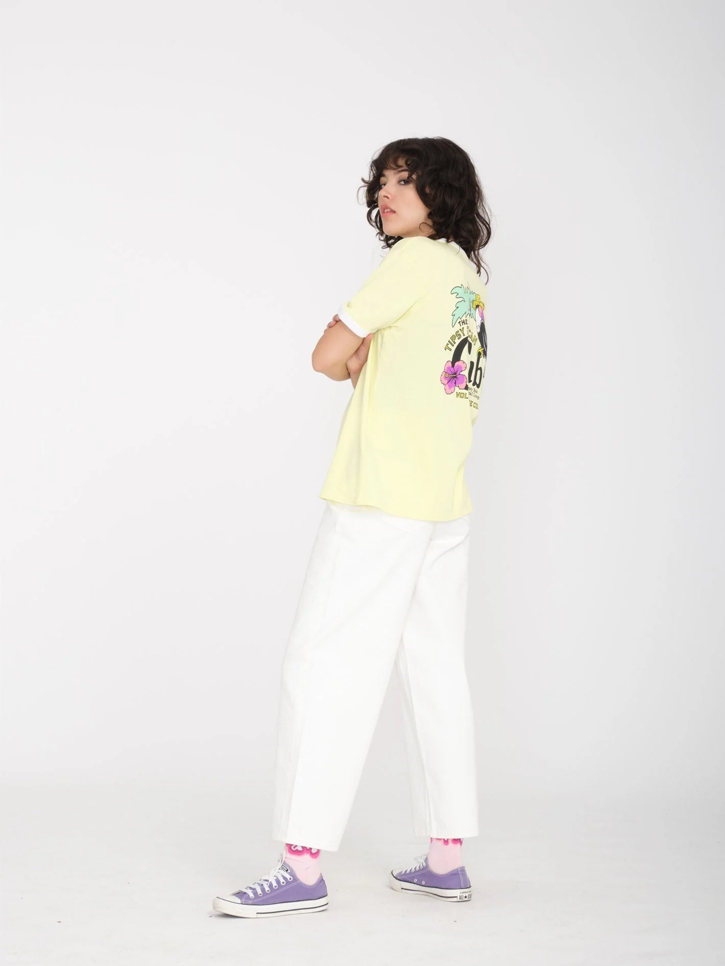T-shirt Truly Ringer - AURA YELLOW - Image 4